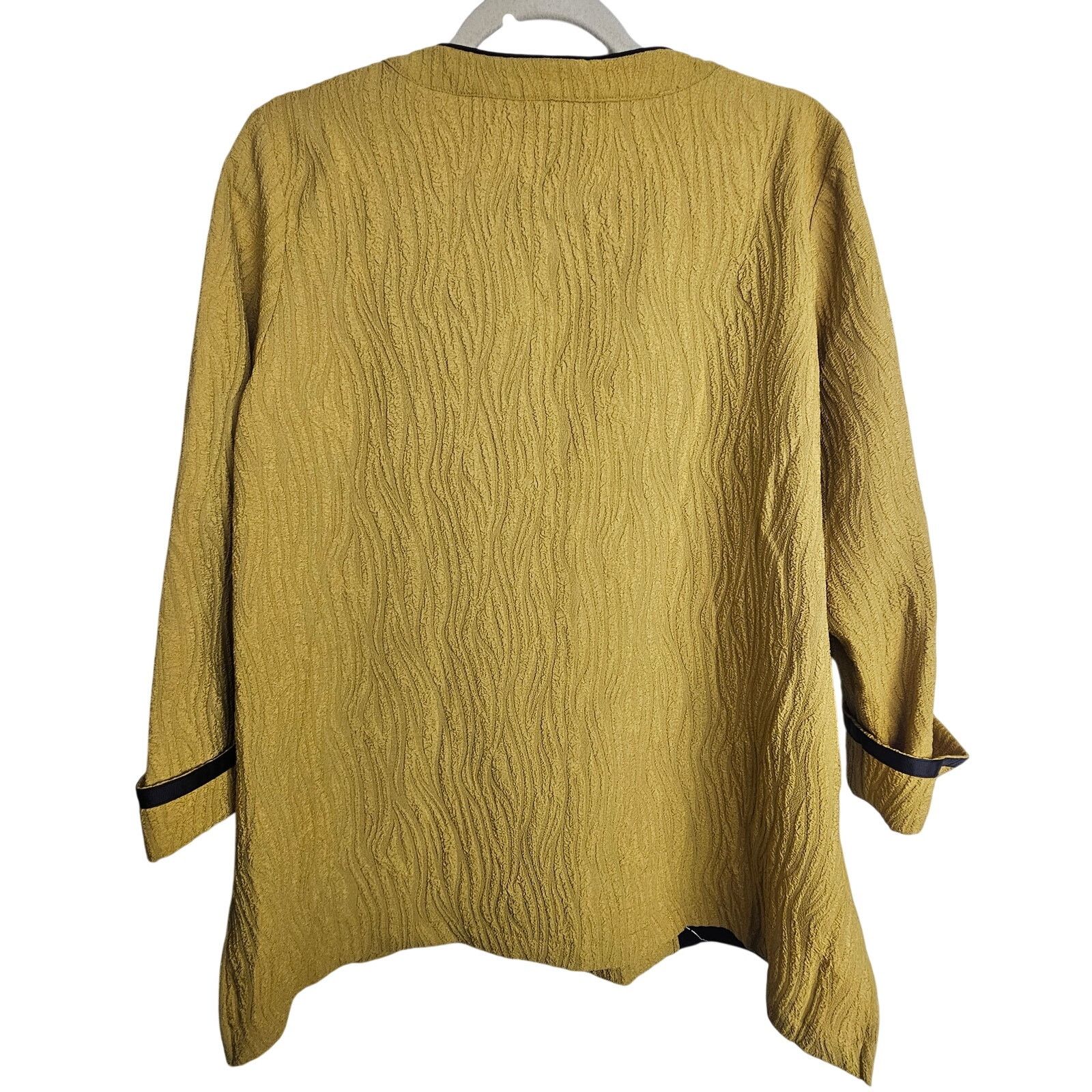 Miles New York Ali Miles Womens Artsy Mixed Media Stretch Button Blouse M Size M / US 6-8 / IT 42-44 - 9 Thumbnail