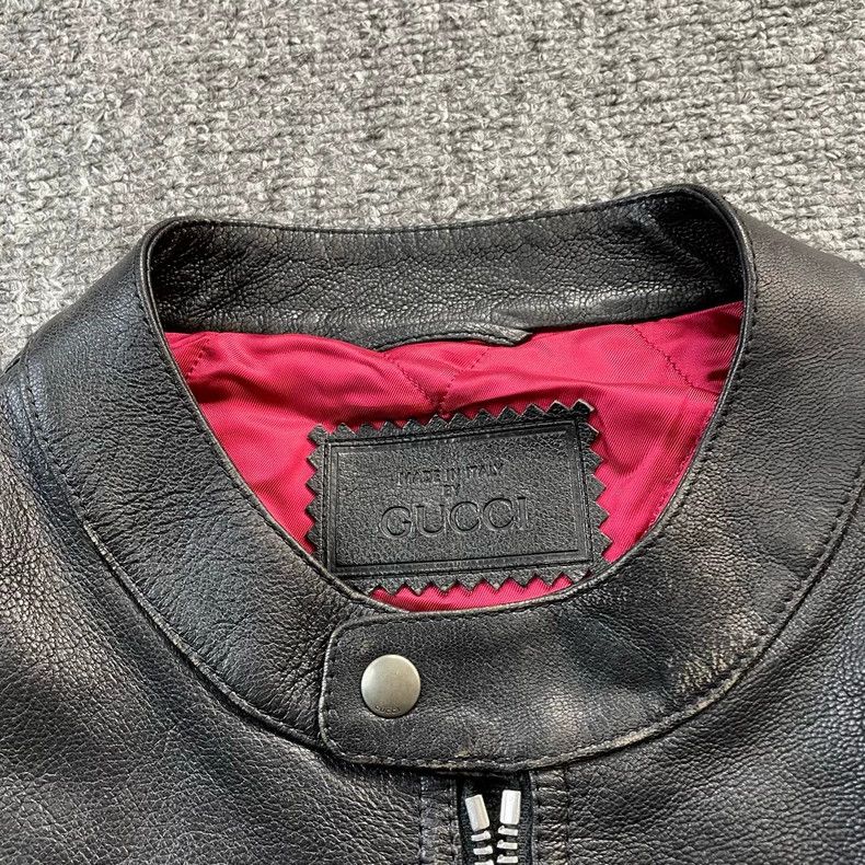 Gucci Gucci Black motorcycle leather jacket 2502-Nextarrow Size US M / EU 48-50 / 2 - 3 Thumbnail