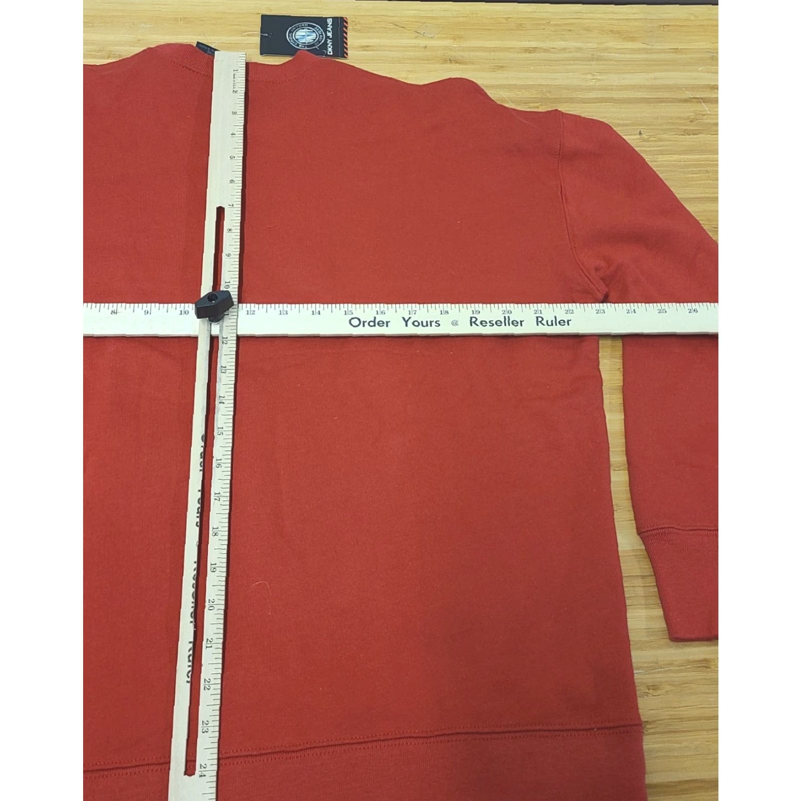 DKNY VINTAGE DKNY Jeans Sweater Women Petite Red Long Sleeve Crew Neck Pullover Logo DKNY Sport DKNY JEANS Size XXS / US 00 / IT 34 - 6 Thumbnail