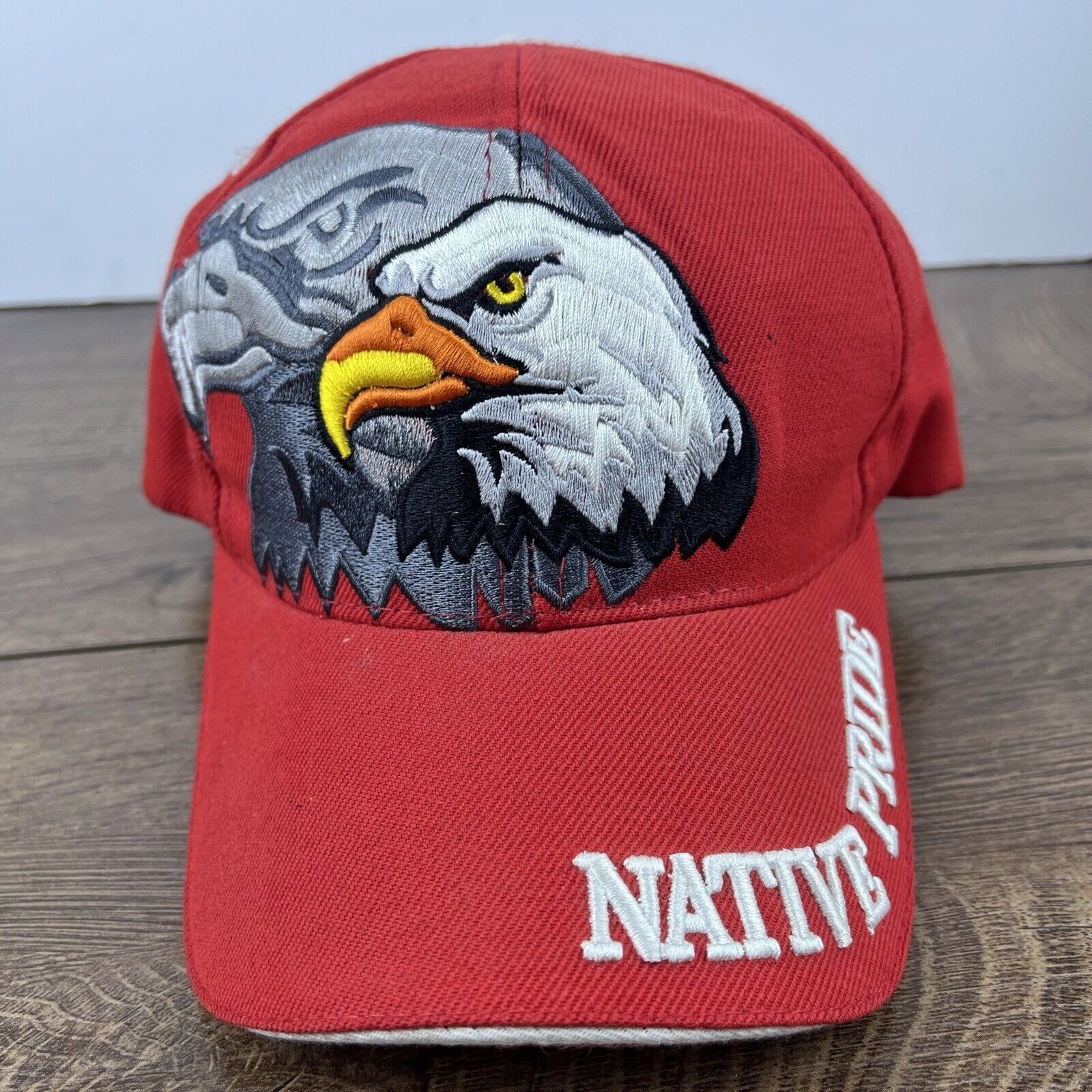 Other Native Pride Hat Bald Eagle Red Hat Adjustable Adult Size Ha Size ONE SIZE - 1 Thumbnail