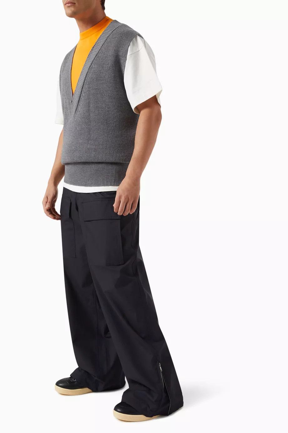 Jil Sander o1w1db10825 Belt Trousers in Navy Size US 30 / EU 46 - 2 Thumbnail