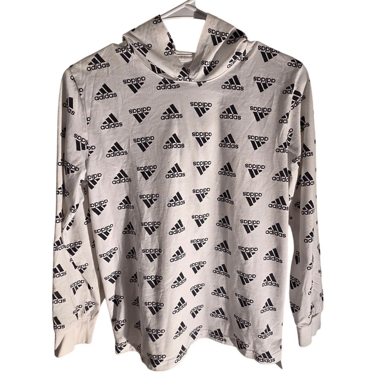 Adidas Adidas Monogram Black&White LongSleeveShirt Hoodie-kids10/12 Size US S / EU 44-46 / 1 - 1 Thumbnail