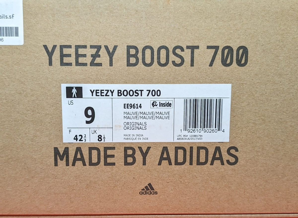 Yeezy Size 9 - adidas Yeezy Boost 700 V1 Mauve Size US 9 / EU 42 - 7 Thumbnail