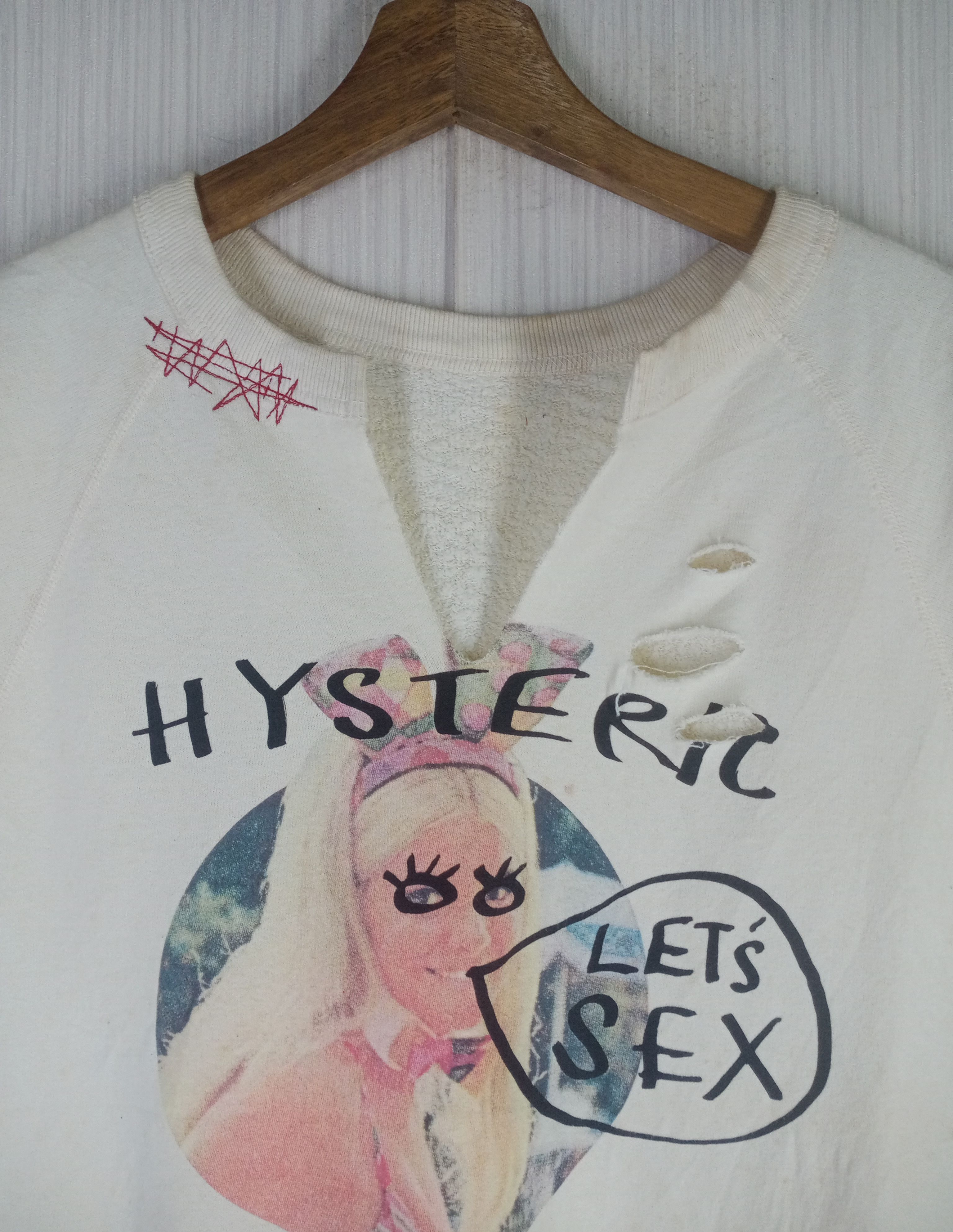 Hysteric Glamour Vintage Hysteric Glamour Let's Sex Sleeveless Sweatshirt Size US M / EU 48-50 / 2 - 2 Thumbnail