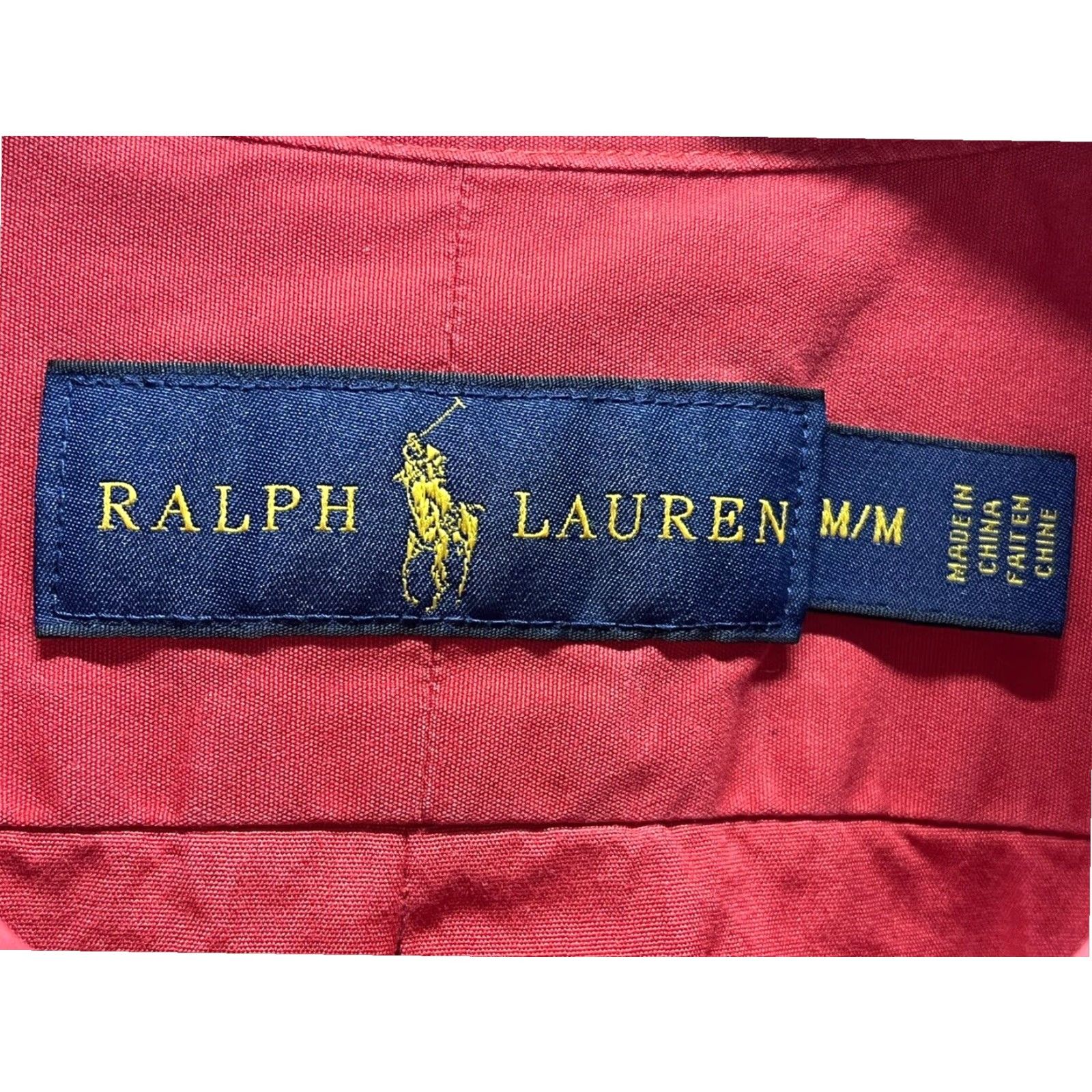 Polo Ralph Lauren Polo Ralph Lauren Mens Long Sleeve Shirt Red Medium Extra Large XL Size US M / EU 48-50 / 2 - 3 Thumbnail