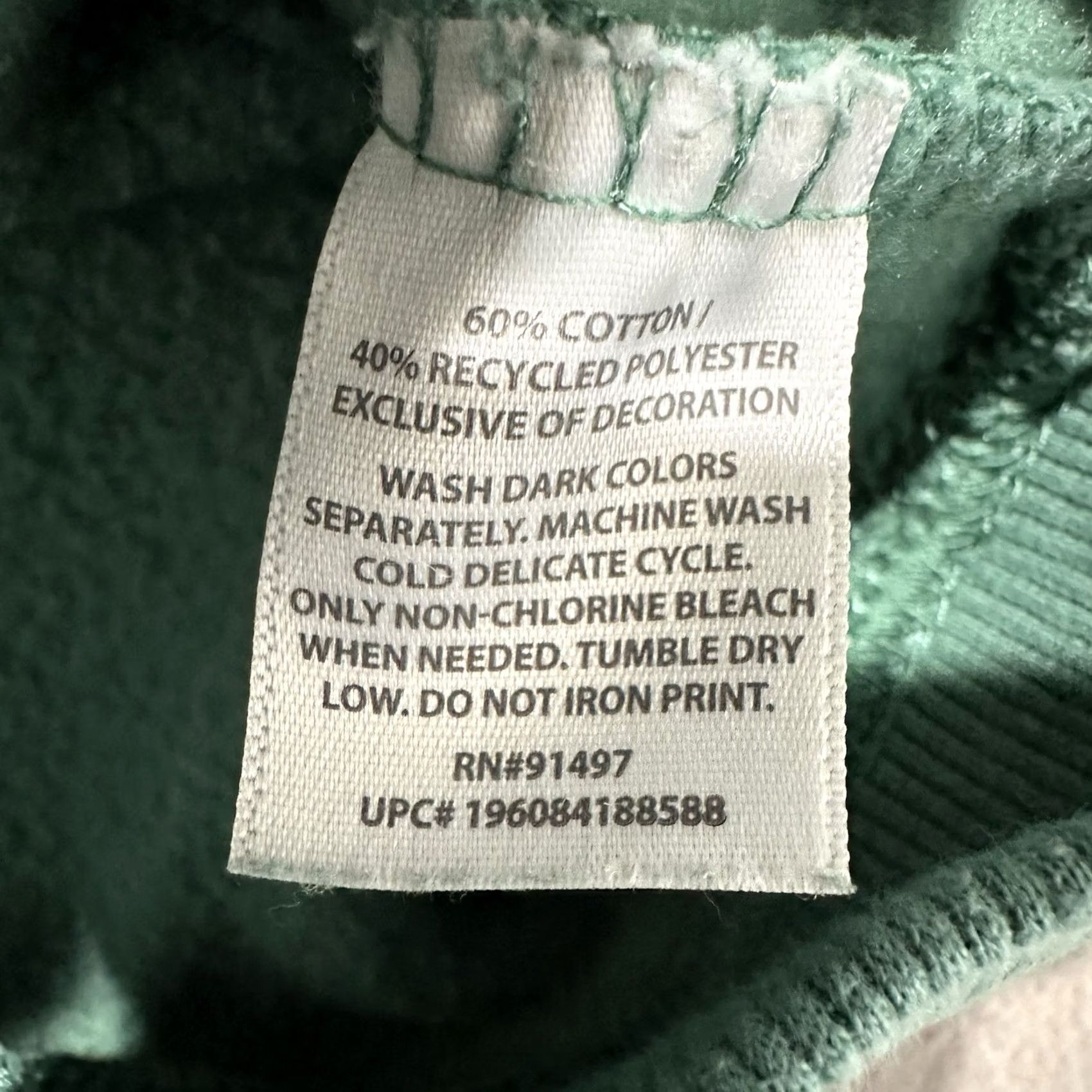 Vintage State of Mine Sweatshirt Womens Large Green Crew London Social Club Embroidered Size L / US 10 / IT 46 - 6 Thumbnail