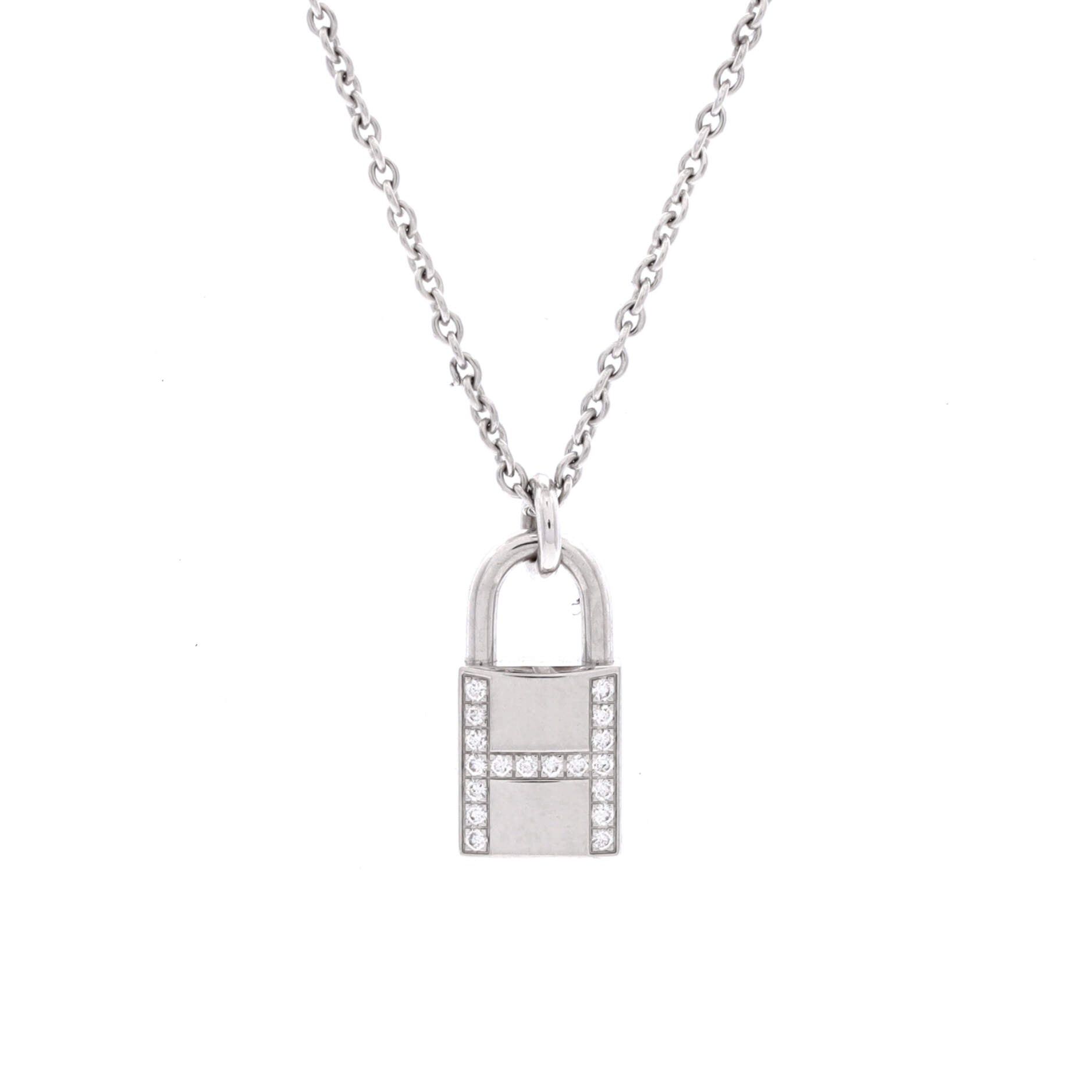 Hermes Amulettes Cadenas Pendant Necklace Size ONE SIZE - 1 Thumbnail