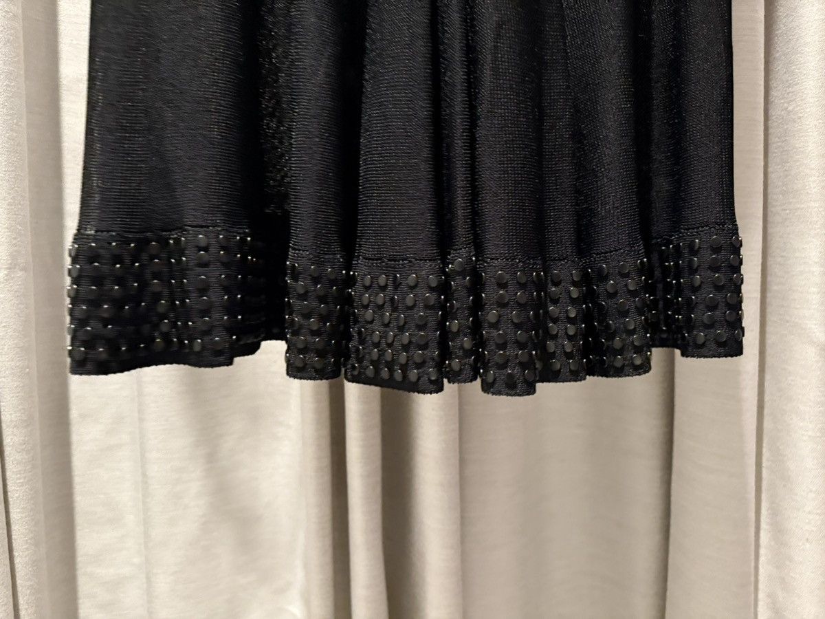 Alaia Black Midi Dress with Black Rounded Studs Size S / US 4 / IT 40 - 3 Thumbnail