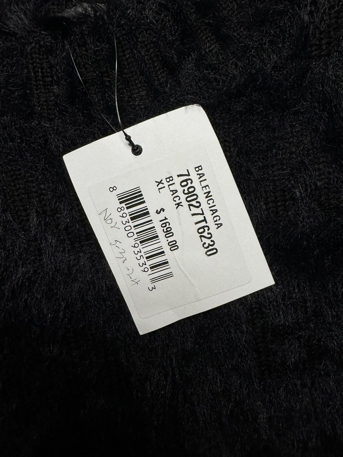 Balenciaga Balenciaga Women's Allover Furry Fitted Sweater Size XL / US 12-14 / IT 48-50 - 7 Thumbnail