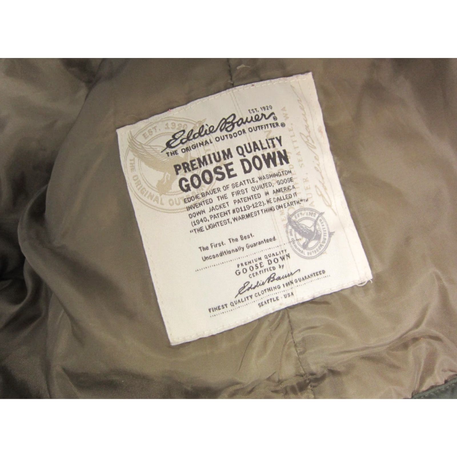 Eddie Bauer Eddie Bauer Jacket Womens 2XL Olive Green Quilted Goose Down Button Snap Caliber: Casual Winter Travel Size XXL / US 16-18 / IT 52-54 - 6 Thumbnail
