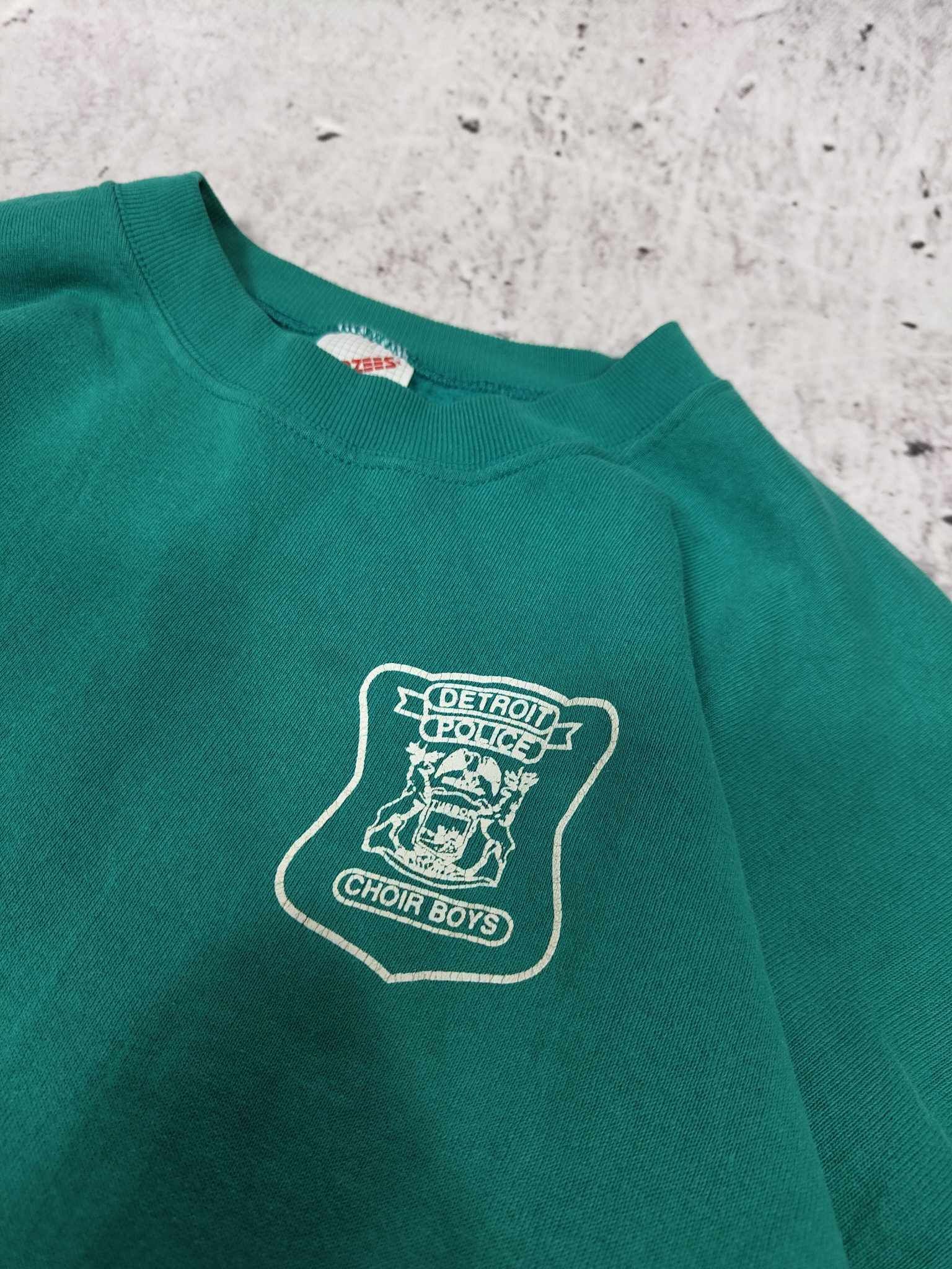 Jerzees × Vintage 90s Vintage Detroit Police Choir Boys Sweatshirt Size US XL / EU 56 / 4 - 2 Thumbnail