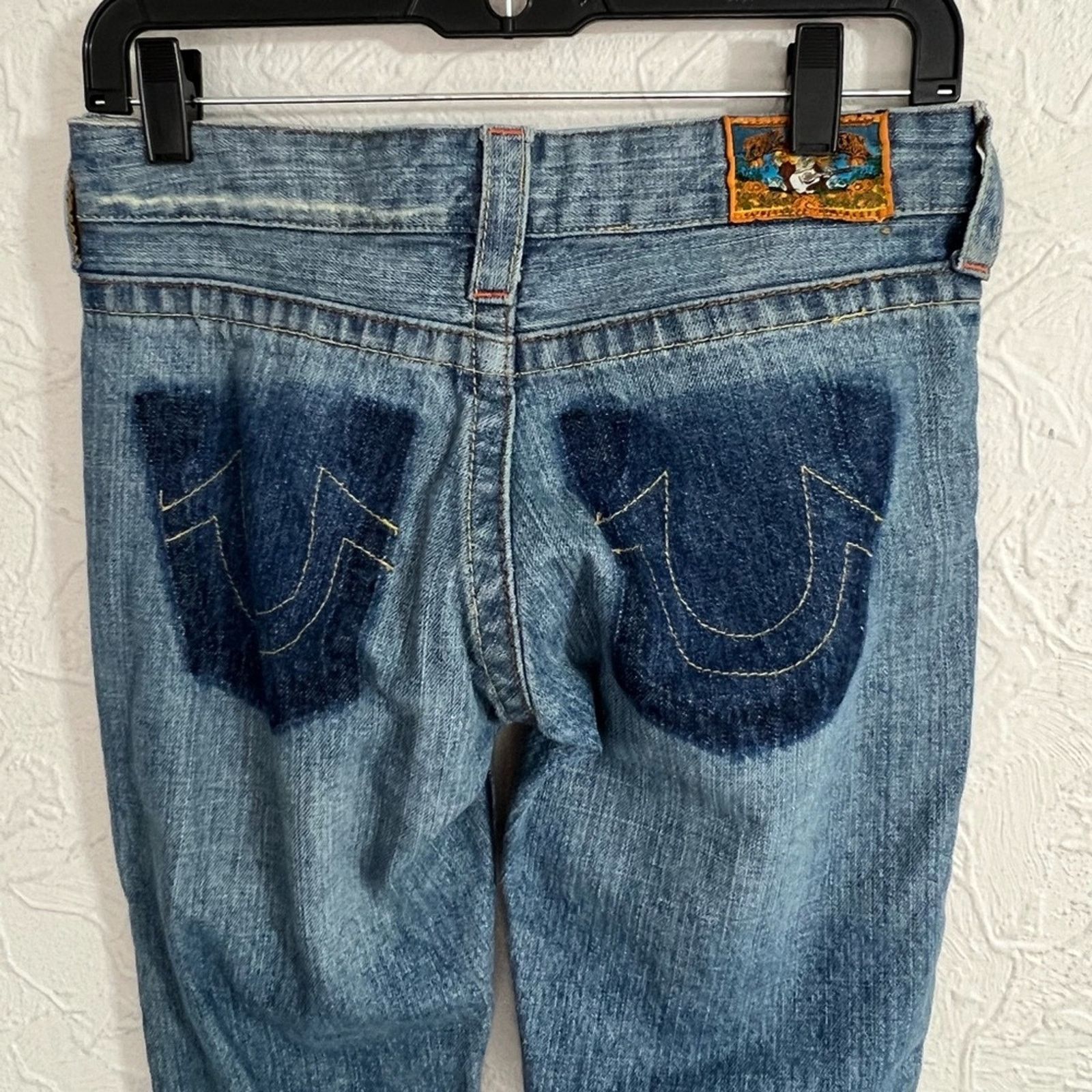 True Religion Y2k True Religion Patchwork Flare Jeans 28X32 SIZE 26 CLEAN Size 26" / US 2 / IT 38 - 7 Thumbnail
