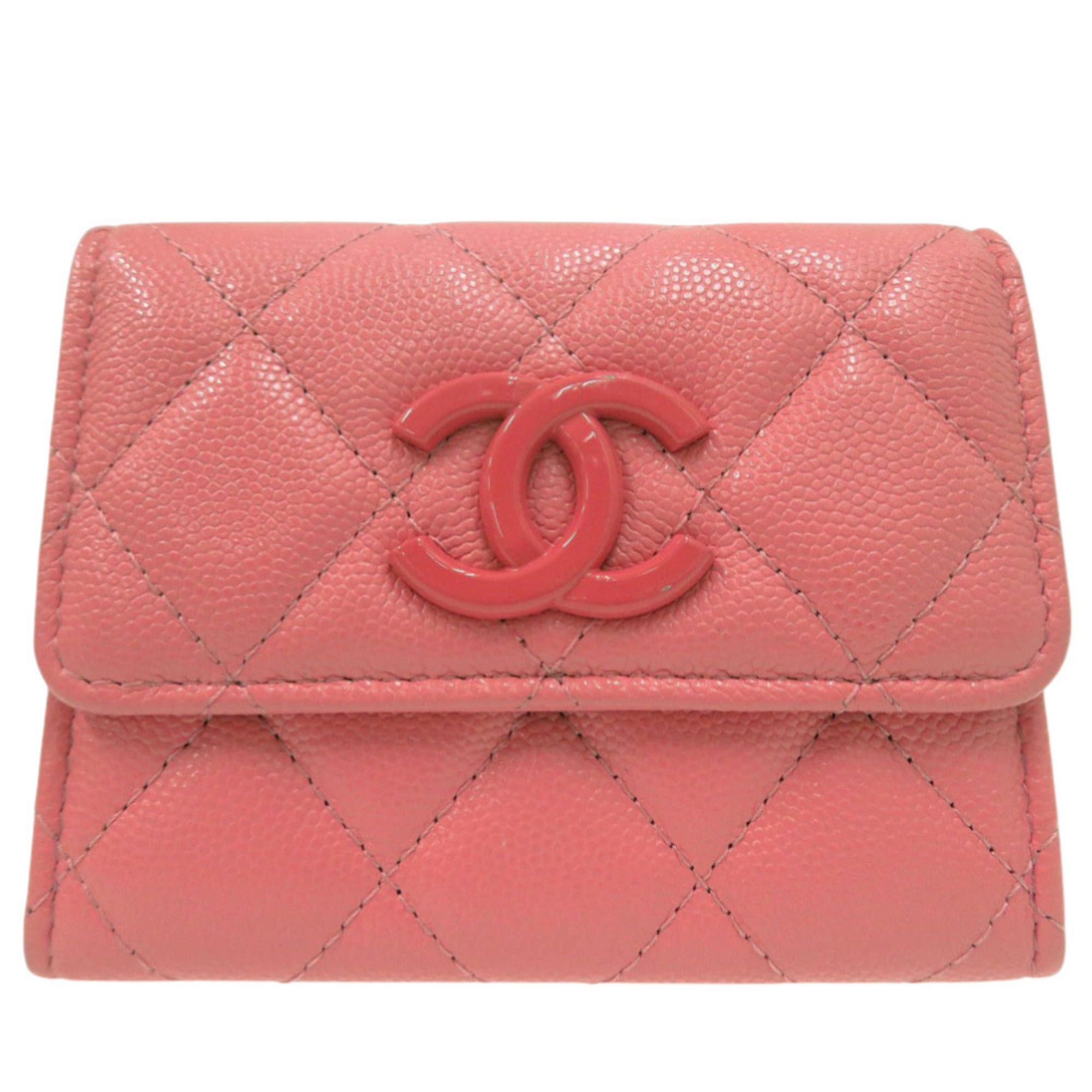 Chanel Excellent condition Chanel Matelasse flap wallet and coin case in pink leather, model 0073 Size ONE SIZE - 1 Thumbnail