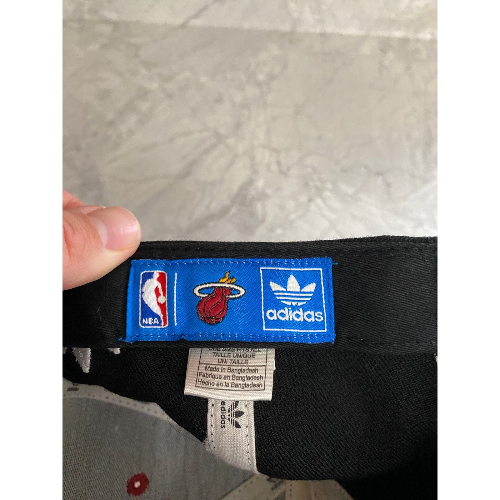 Adidas Miami Heat Adidas 100% Wool Snapback Hat Size ONE SIZE - 6 Thumbnail