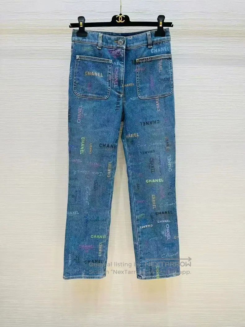 Chanel Chanel 22P Spring and Summer Graffiti Straight Jeans Size 25" / US 0 / IT 36 - 1 Thumbnail