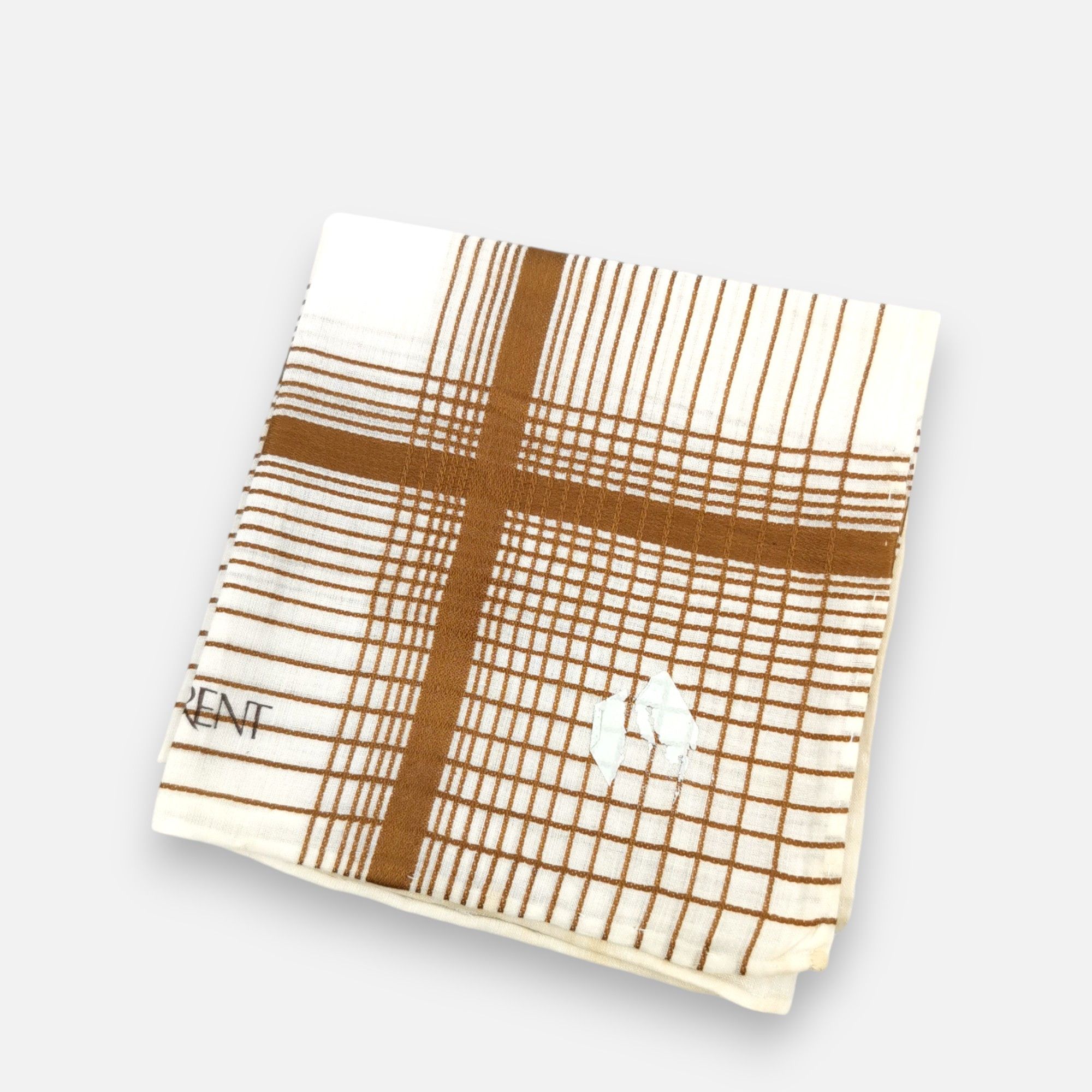 Japanese Brand Vintage Yves Saint Laurent Handkerchief Pocketsquare Bandana Size ONE SIZE - 2 Thumbnail
