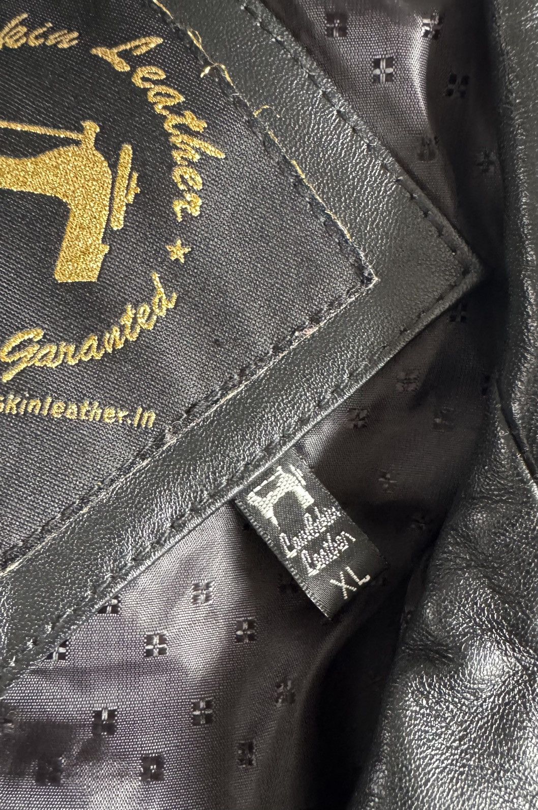 Genuine Leather × The Leather Shop Lambskin Black Leather Jacket Size US XL / EU 56 / 4 - 5 Thumbnail