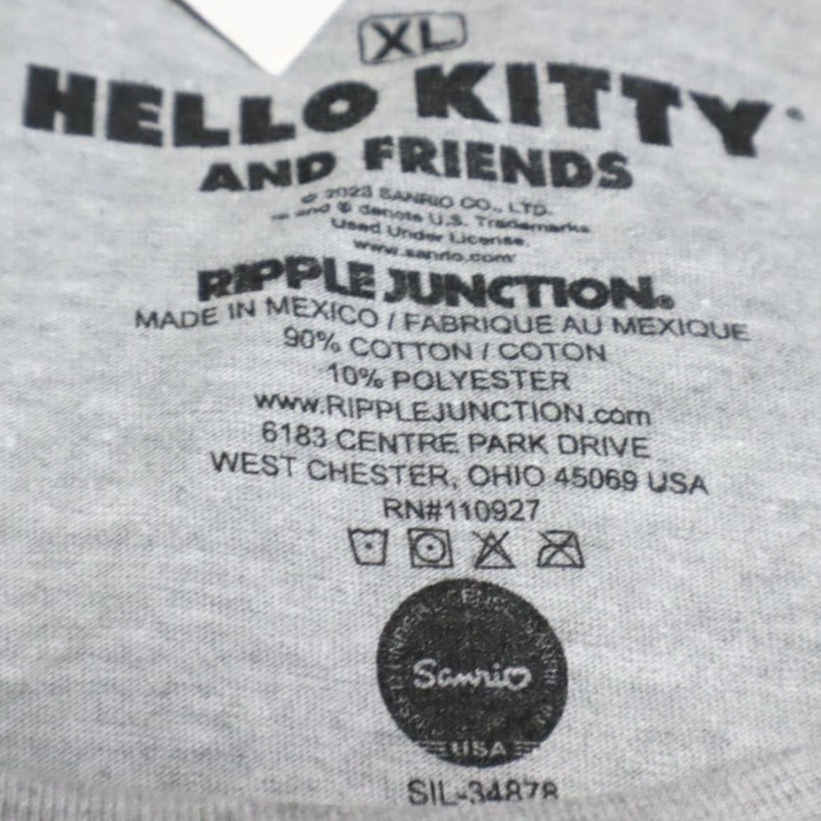 Vintage Hello Kitty And Friends Solid T-Shirt Gray Men's XL Shirt Size US XL / EU 56 / 4 - 5 Thumbnail