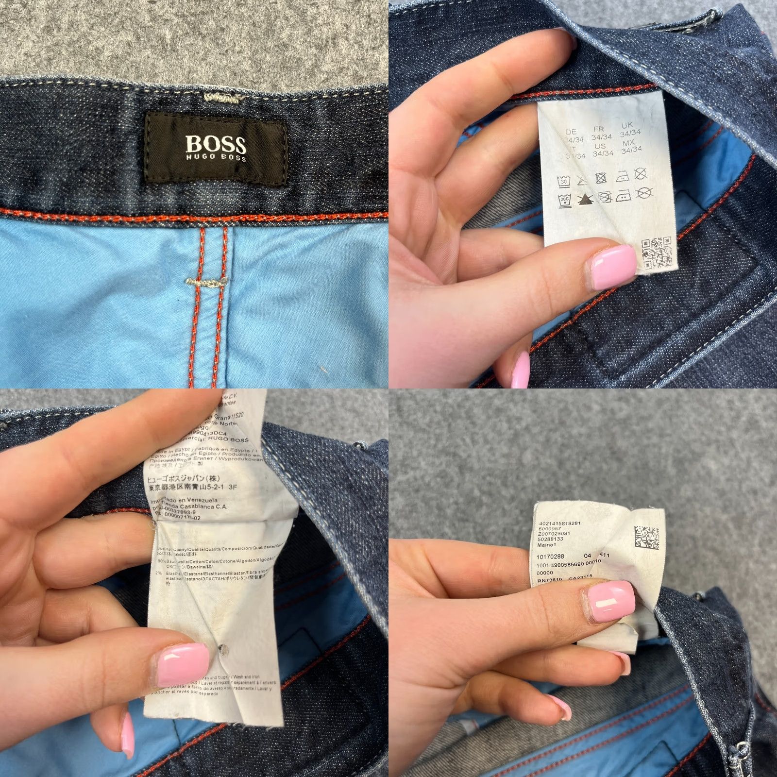 Hugo Boss HUGO BOSS Jeans Maine 1 Regular 34 34 Dark Wash Blue Denim 5-Pocket Stretch Mens Size US 34 / EU 50 - 8 Thumbnail