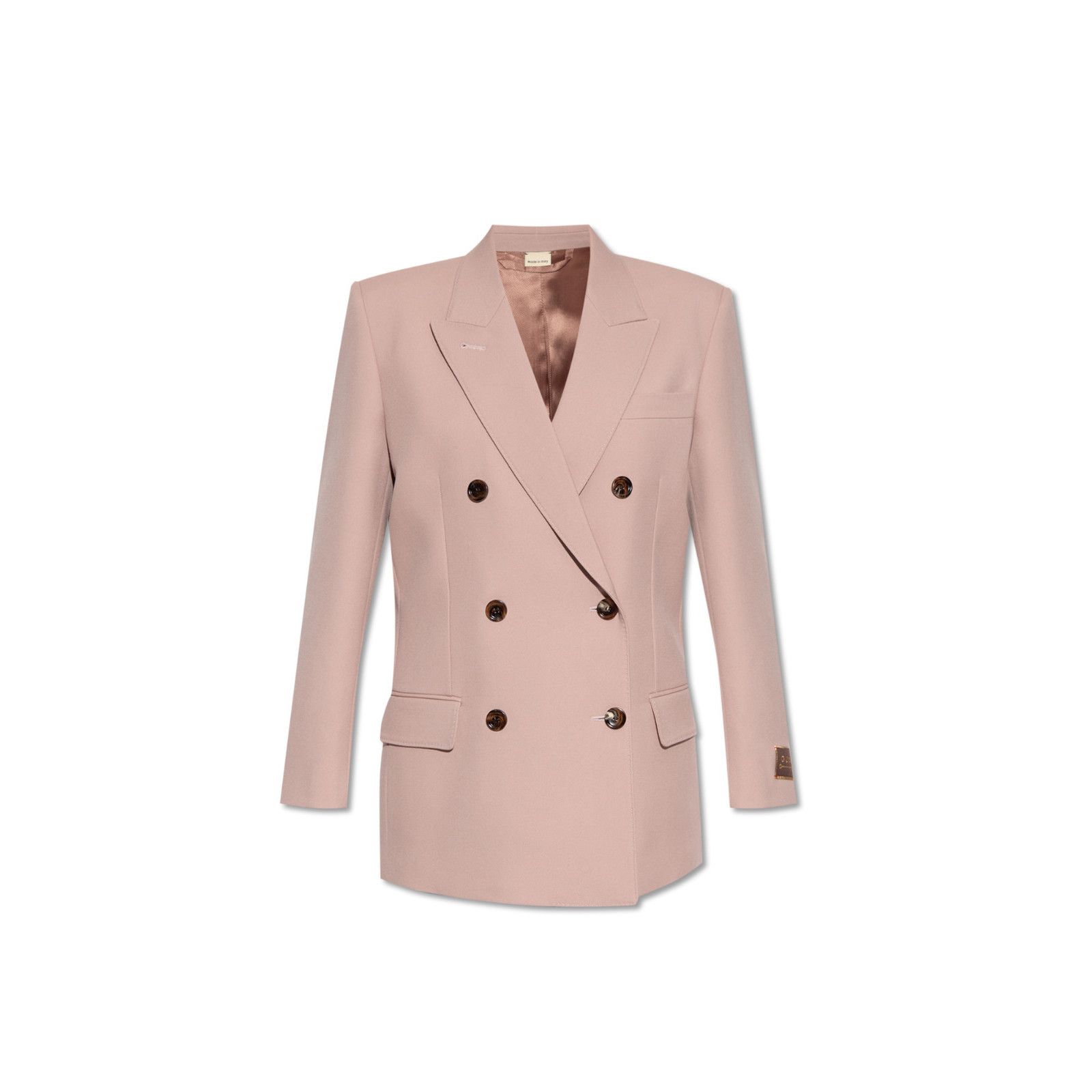 Gucci GUCCI Pink Double Breasted Wool Blazer Jacket New & Authenti Size ONE SIZE - 1 Thumbnail