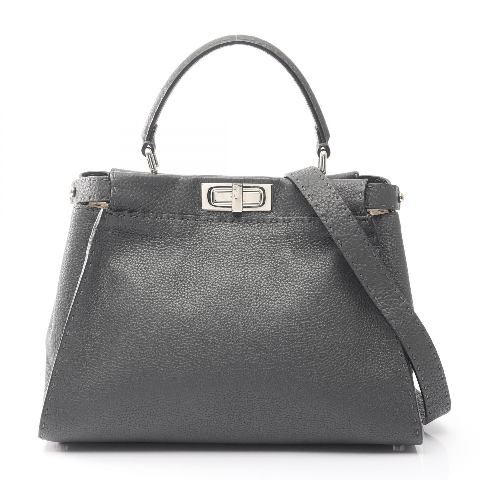 Fendi Fendi Fendi Peekaboo Leather Handbag Leather Handbag DUTY FREE for USA Size ONE SIZE - 1 Thumbnail