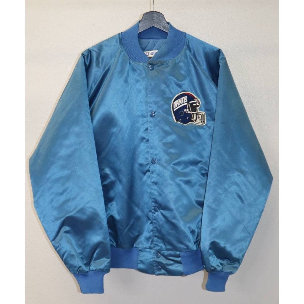 Chalk Line Vintage 80s NY Giants Chalk Line Satin Bomber Jacket 2XL Size US XXL / EU 58 / 5 - 2 Thumbnail