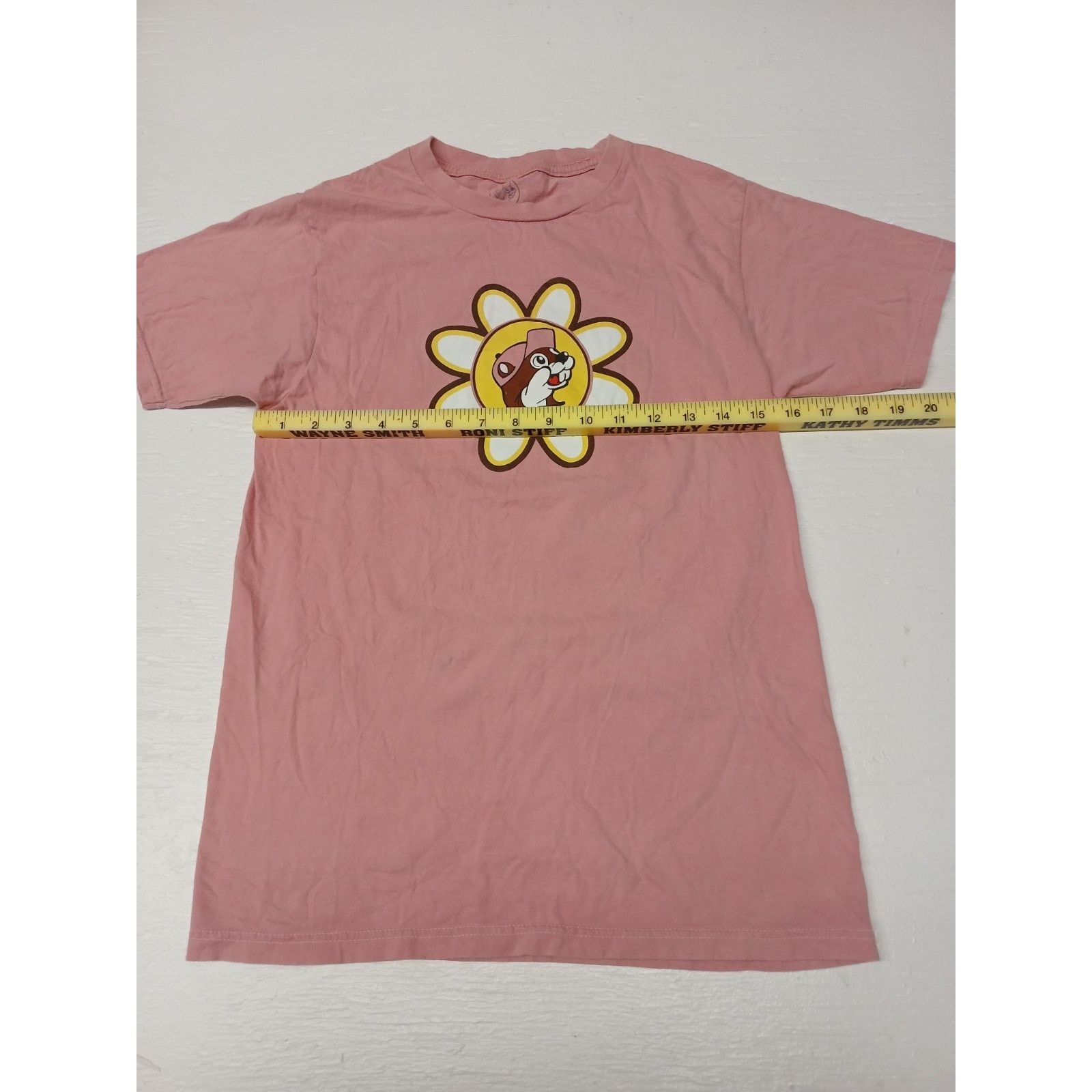 & Other Stories Buc-ees Pink (Small) Relaxed Fit Cotton Tee Shirt Size S / US 4 / IT 40 - 3 Thumbnail