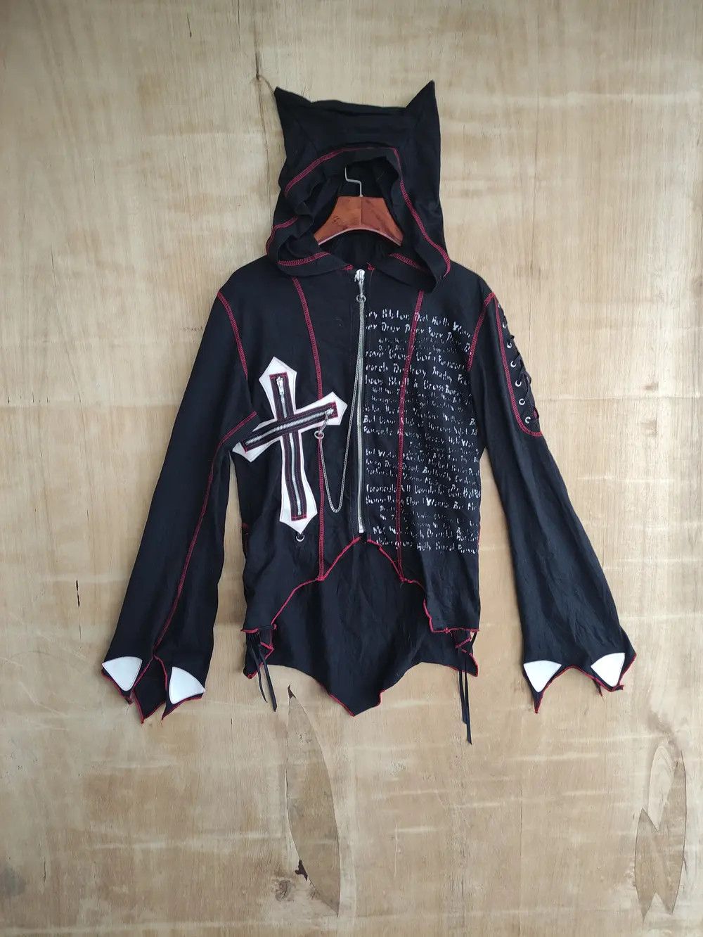 If Six Was Nine RIGHT ANARCHY KEYSTATION BUNNY HOODIE BONDAGE PUNK Size M / US 6-8 / IT 42-44 - 13 Thumbnail