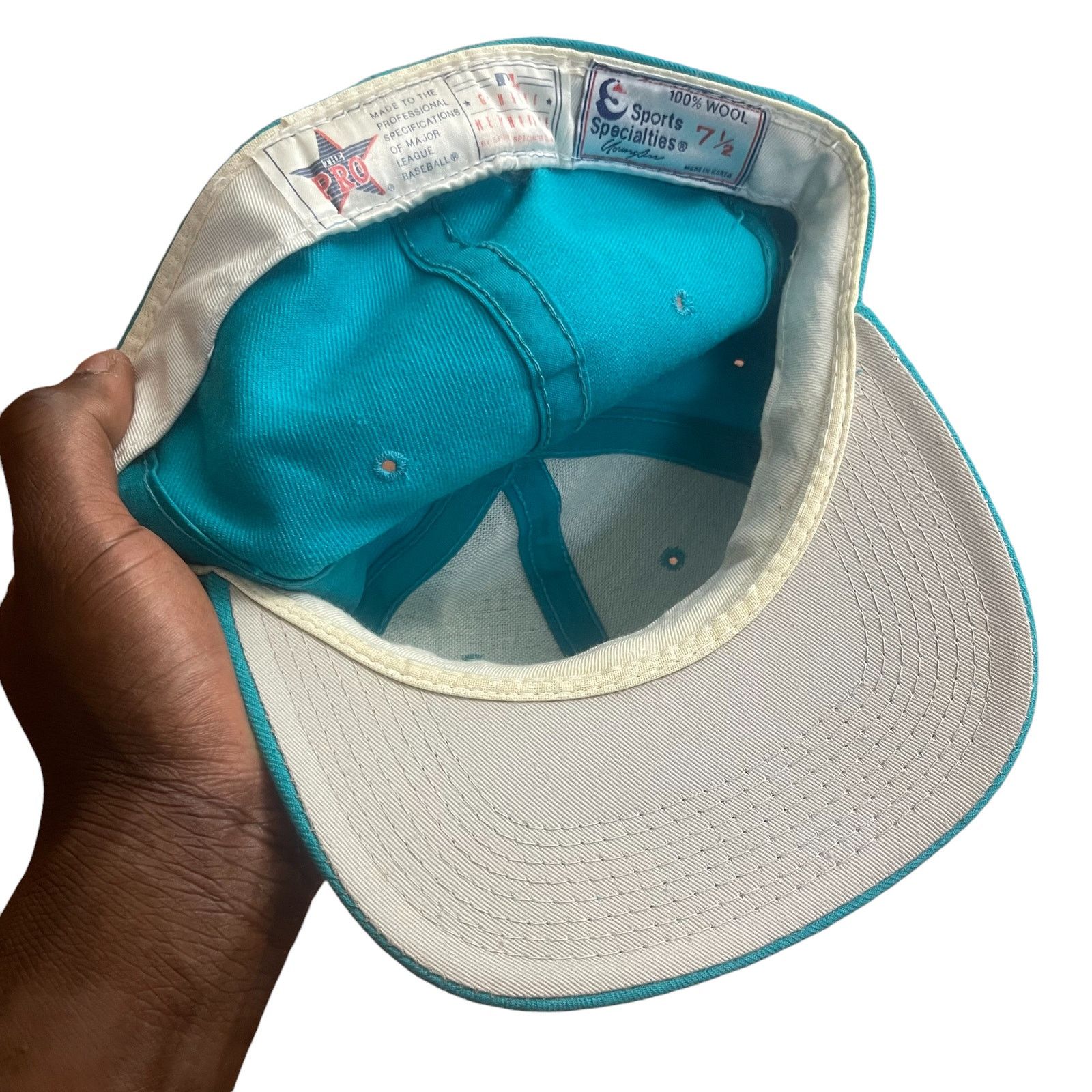 Vintage vintage Miami marlins fitted hat 7 1/2 Size ONE SIZE - 4 Thumbnail