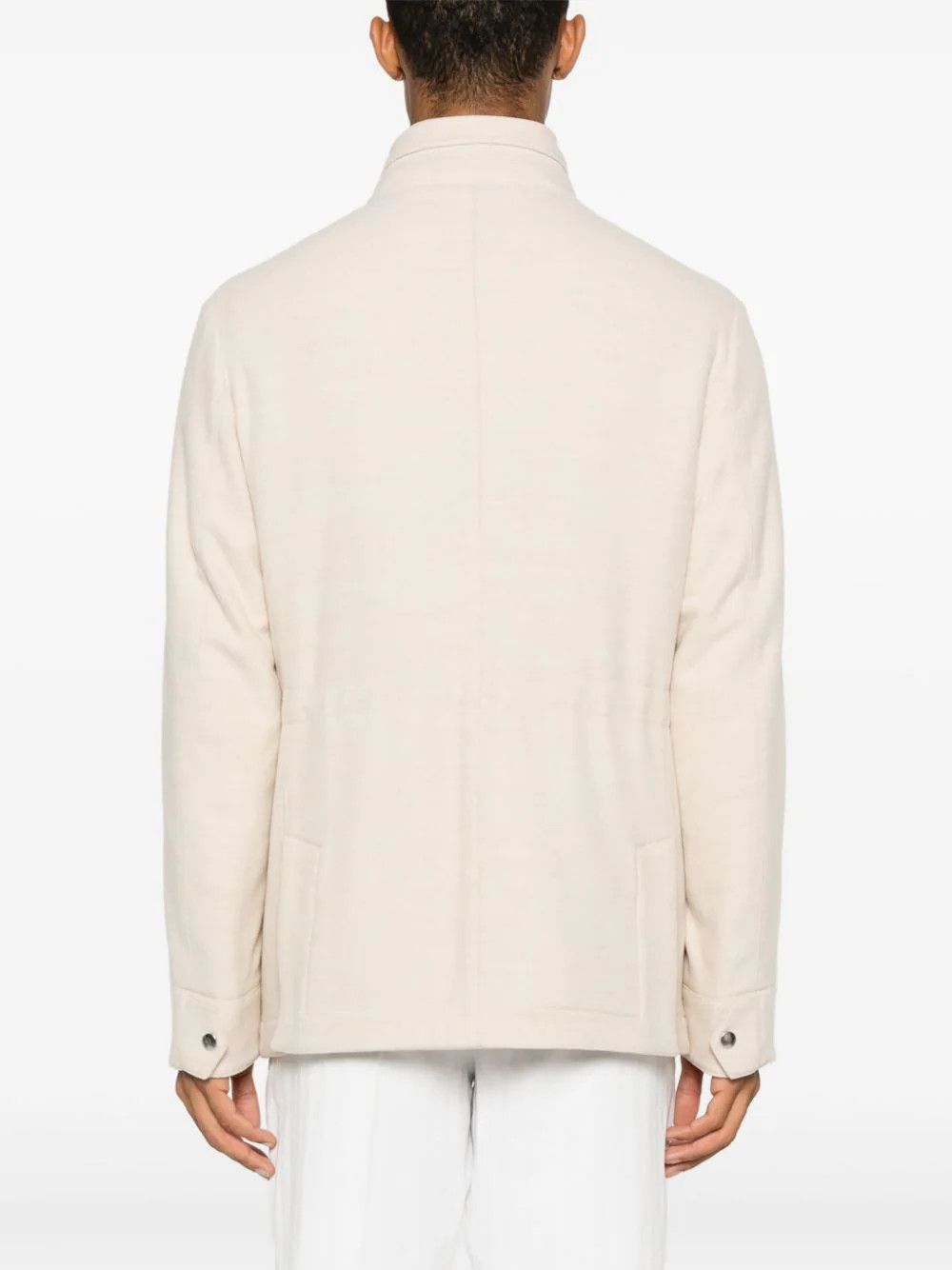 Brunello Cucinelli o1mle1024 Outerwear Jacket in Beige Size US M / EU 48-50 / 2 - 4 Thumbnail