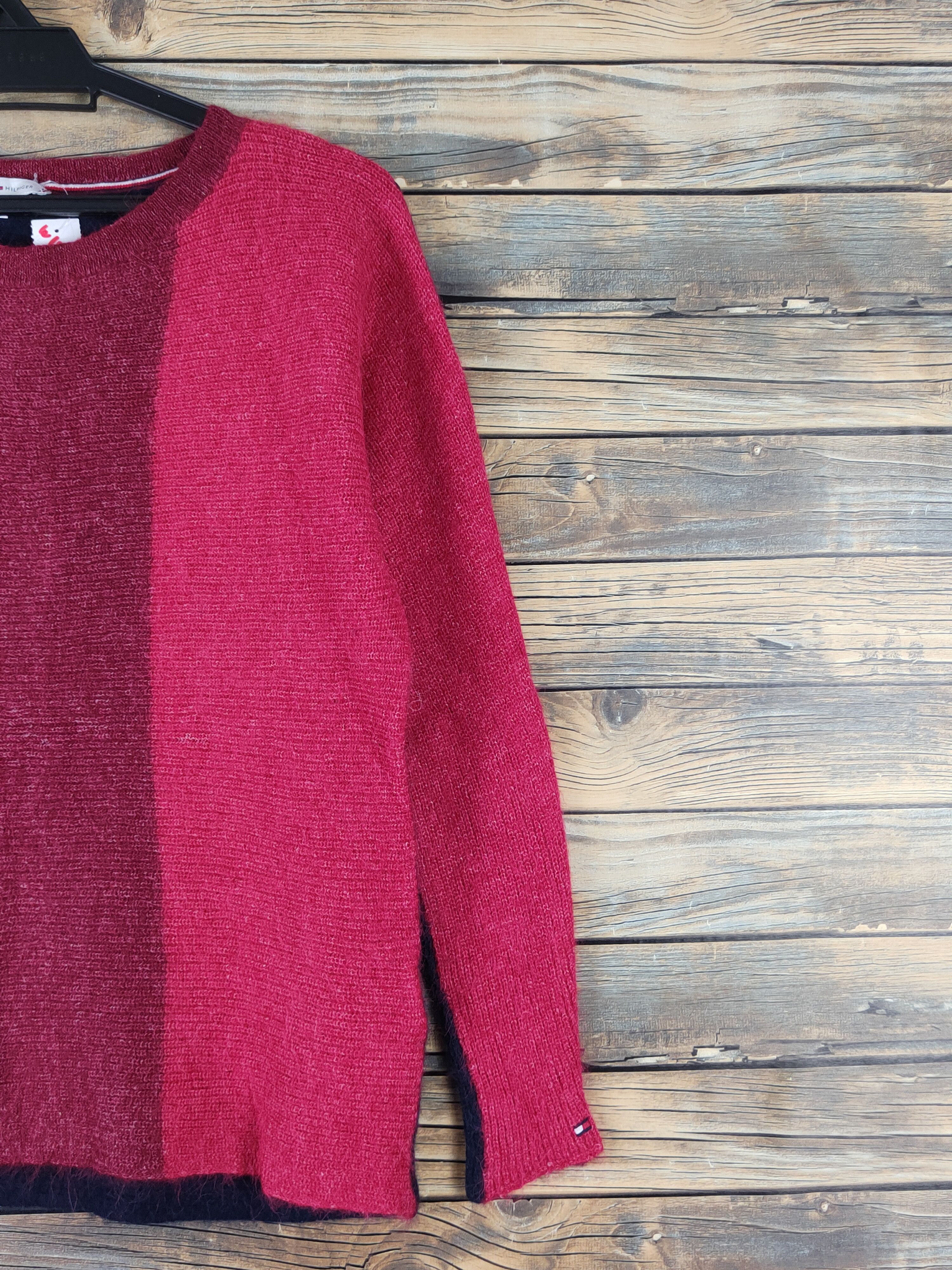 Homespun Knitwear × Tommy Hilfiger × Vintage Tommy Hilfiger Red Navy Knitwear Sweatshirts #W1450 Size US S / EU 44-46 / 1 - 5 Thumbnail