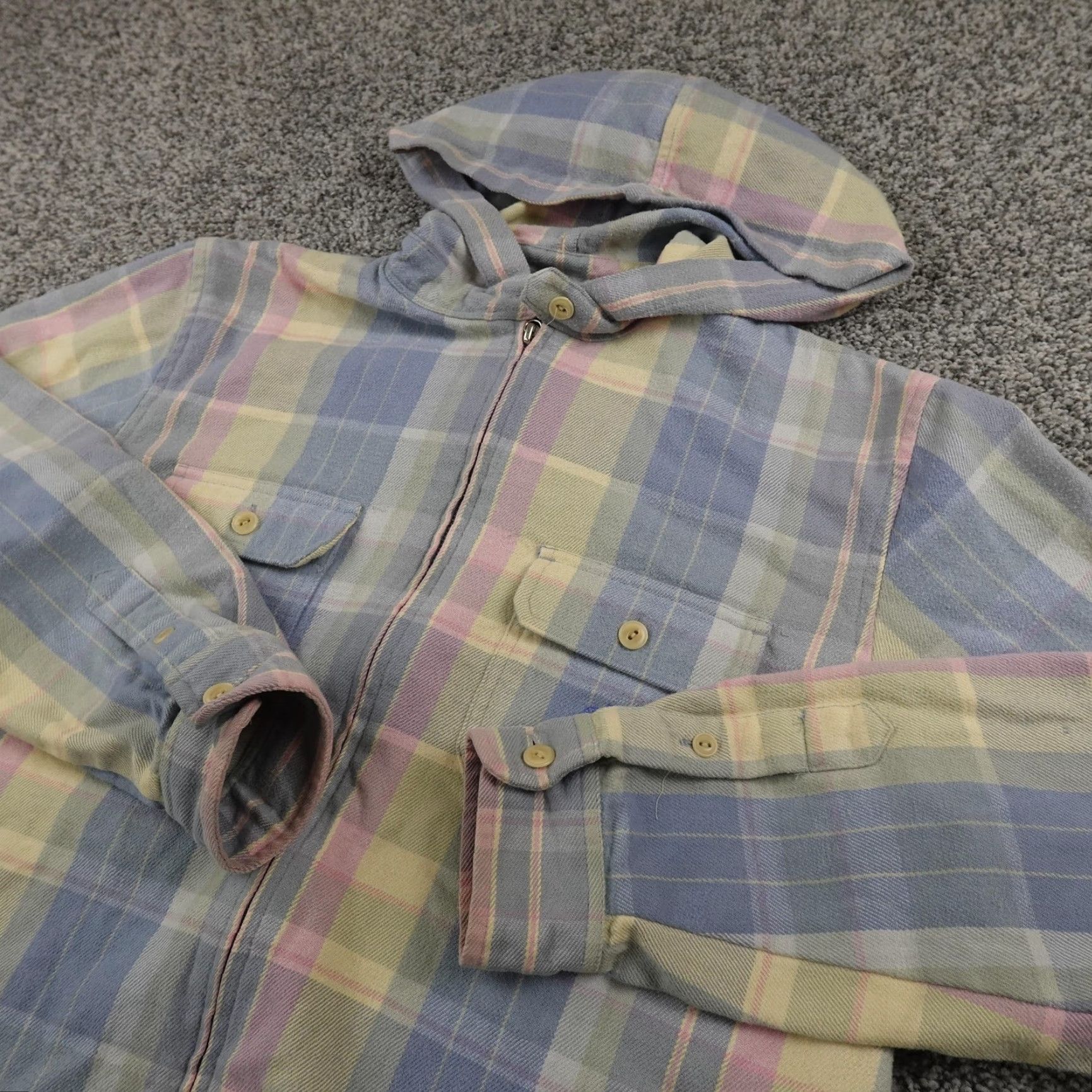 Ralph Lauren Ralph Lauren Jacket Womens M Plaid Hooded Full Zip Shirt Shacket Coat Preppy Size M / US 6-8 / IT 42-44 - 2 Thumbnail