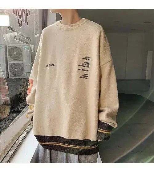 Aran Isles Knitwear Van Gogh Painting Embroidery Knitted Sweater Size US L / EU 52-54 / 3 - 2 Thumbnail