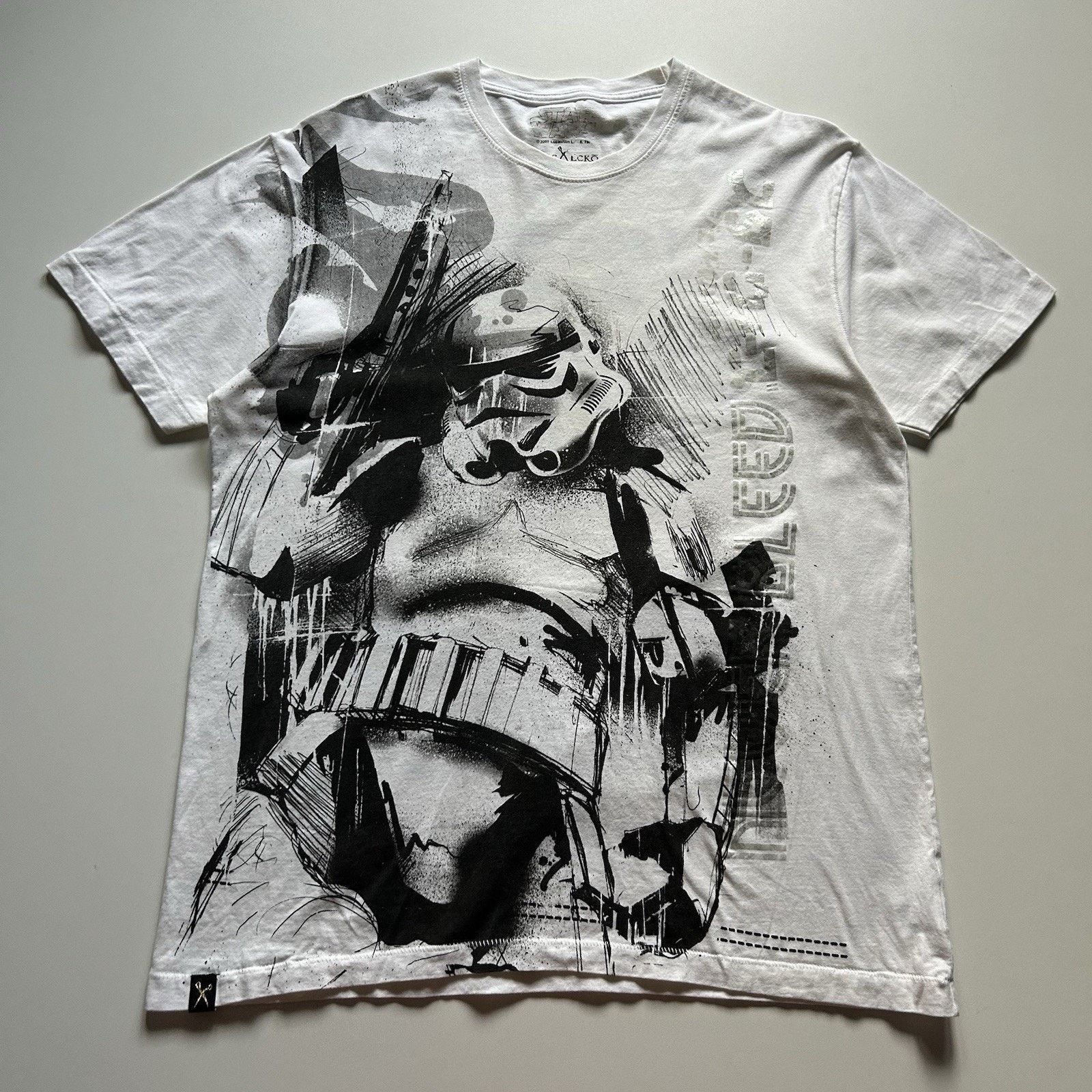 Marc Ecko x Star Wars Strom Trooper T-Shirt XL Y2K Cut & Sew