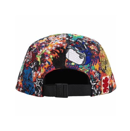 Supreme Supreme AOI Embroidered Camp Cap Red Flames Size ONE SIZE - 3 Thumbnail