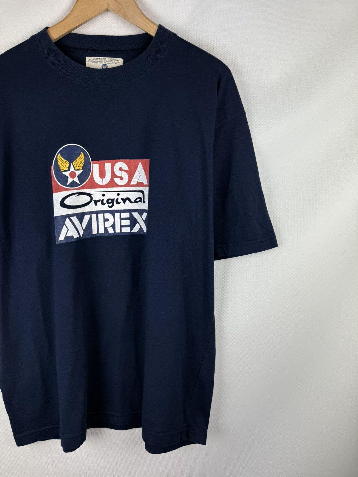 Avirex Avirex USA Big Logo Short Sleeve Vintage Flight T Shirt Size US XL / EU 56 / 4 - 3 Thumbnail