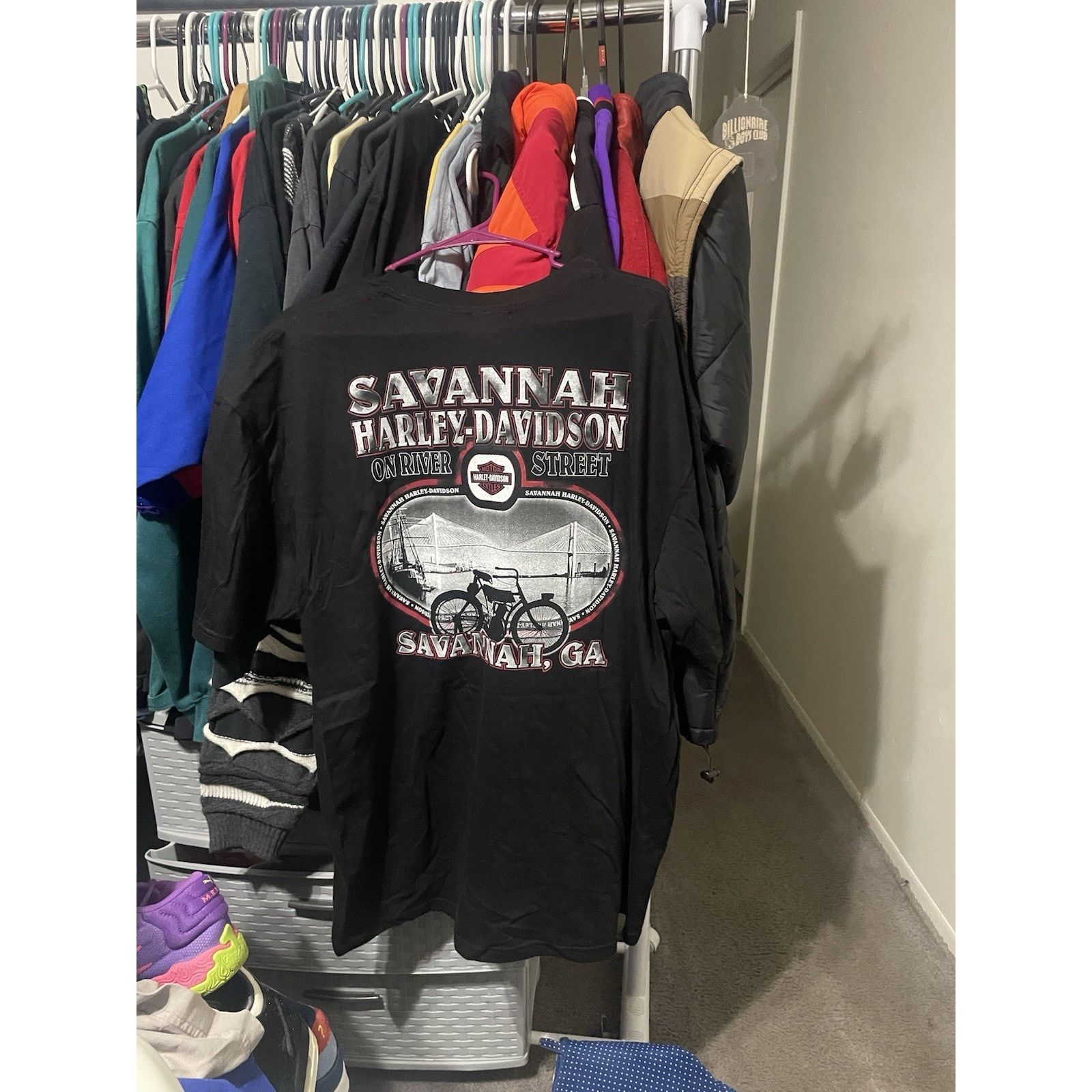 Harley Davidson Size 2XL- Vtg NWT #1 Dad Harley Davidson T Shirt Savannah GA Size US XXL / EU 58 / 5 - 2 Thumbnail