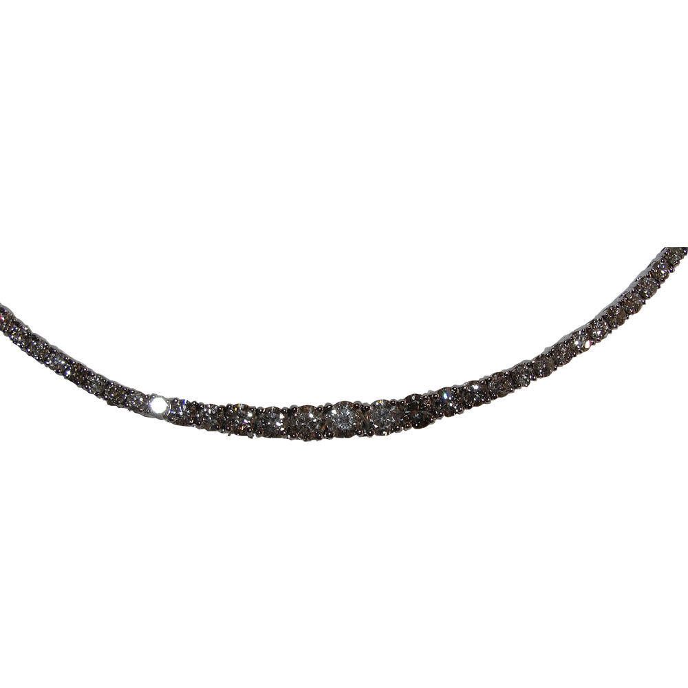 Designer 18 Kt 18 Kt Gold Eternity Diamond Necklace Size ONE SIZE - 4 Thumbnail