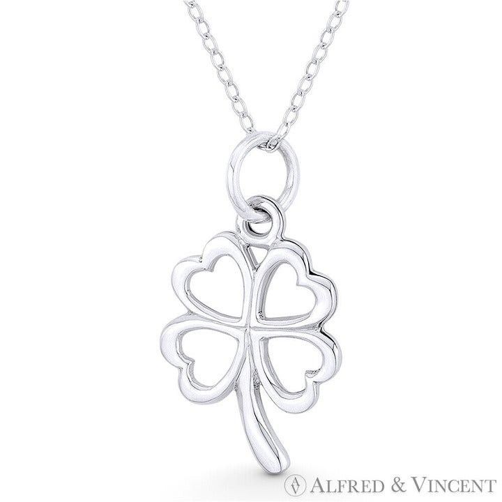 Other 4-Heart Shamrock Leaf Irish Luck Charm 27.5x15mm Pendant Size ONE SIZE - 1 Preview