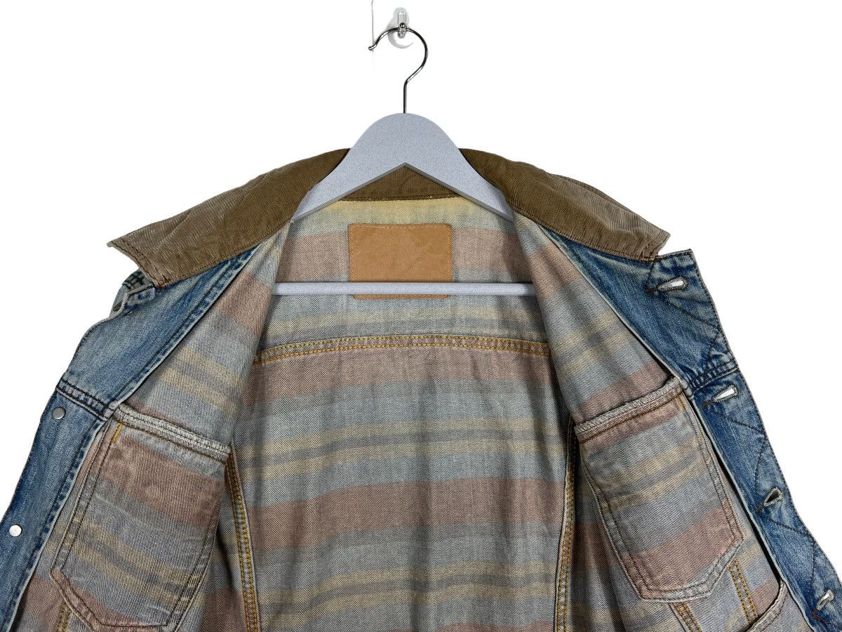 Japanese Brand 🔥 PUPPLE & YELLOW TRUCKER DENIM JACKET Size US M / EU 48-50 / 2 - 11 Thumbnail