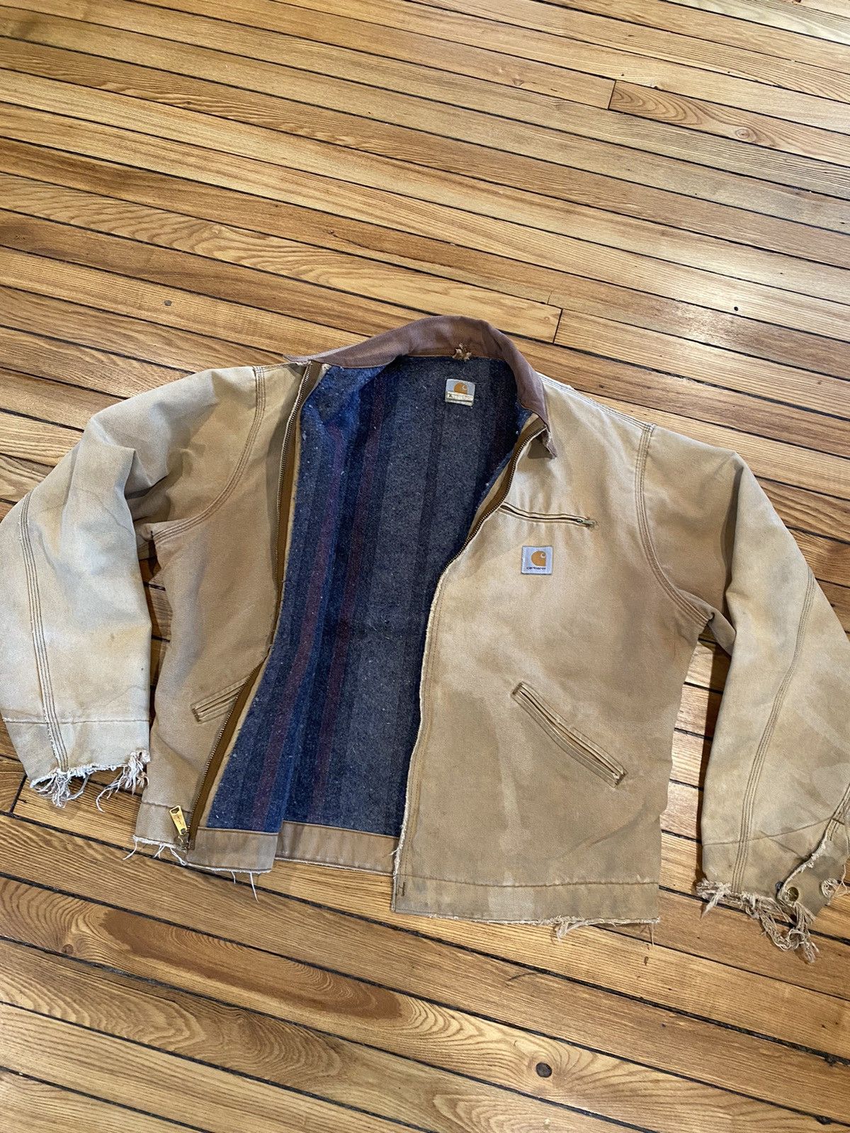 Carhartt Vintage Blanket lined Detroit jacket Size US XL / EU 56 / 4 - 2 Thumbnail