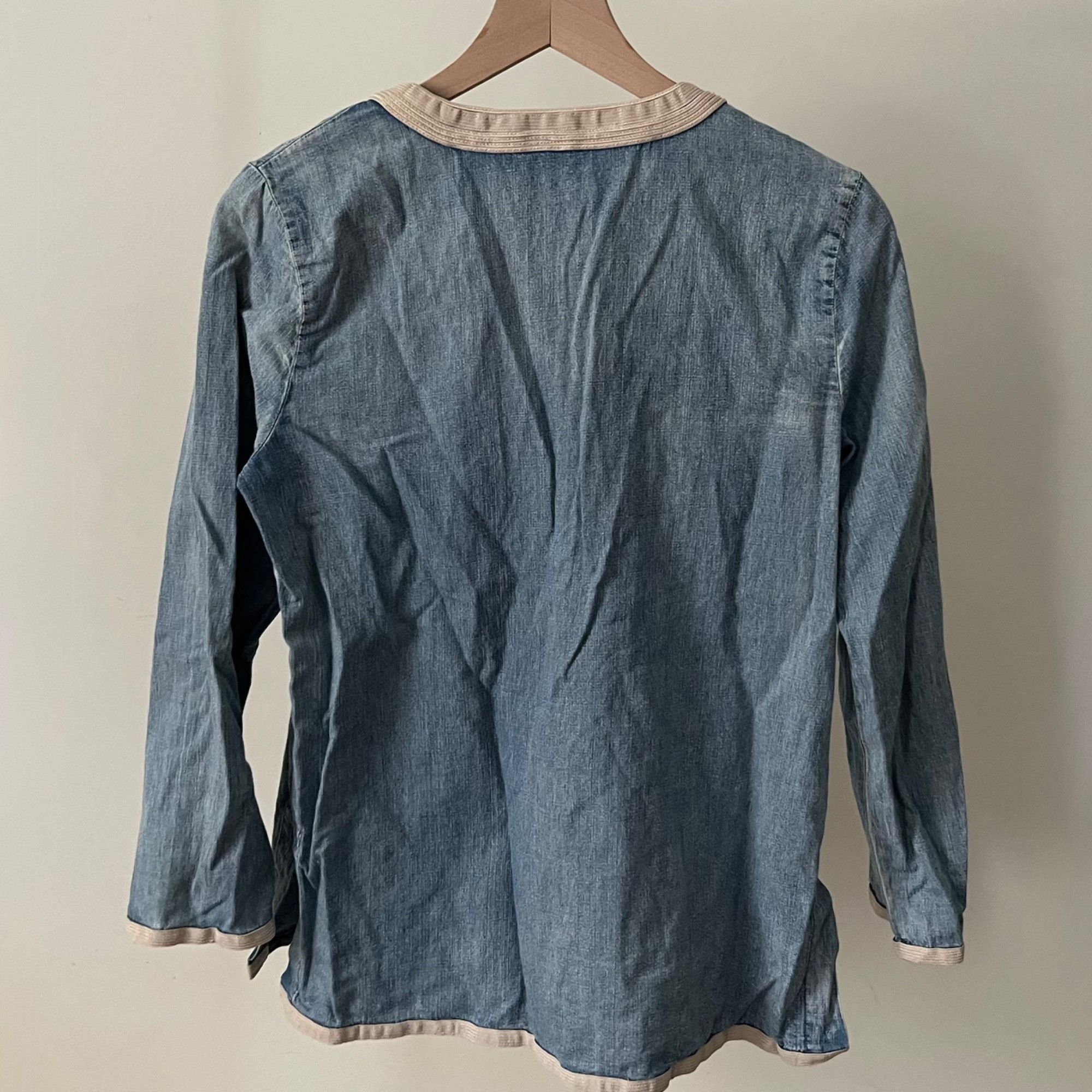 J.Crew J.Crew Soutache Embroidered Chambray Tunic Size M / US 6-8 / IT 42-44 - 2 Thumbnail