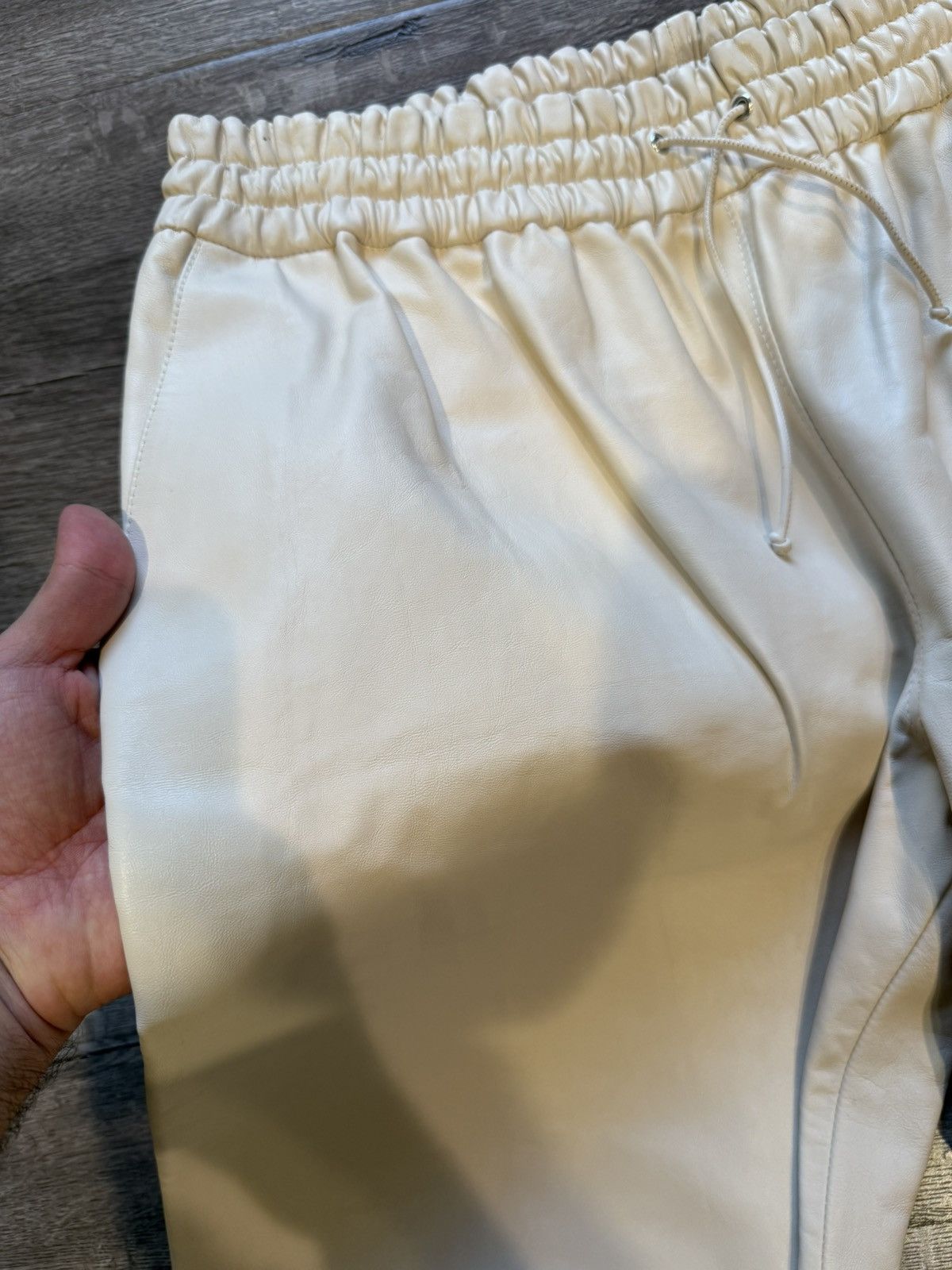 Bottega Veneta Bottega Veneta White Leather Pants Size US 34 / EU 50 - 3 Thumbnail