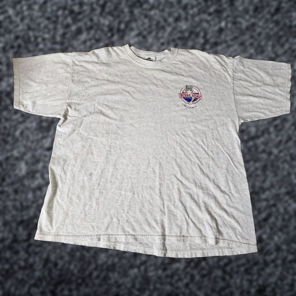 Shrimps VINTAGE Bubba Gump Shrimp Company T Shirt 2XL Gray Cotton Short Sleeve Crew Neck Men Double-Sided 90s Size US XXL / EU 58 / 5 - 1 Thumbnail