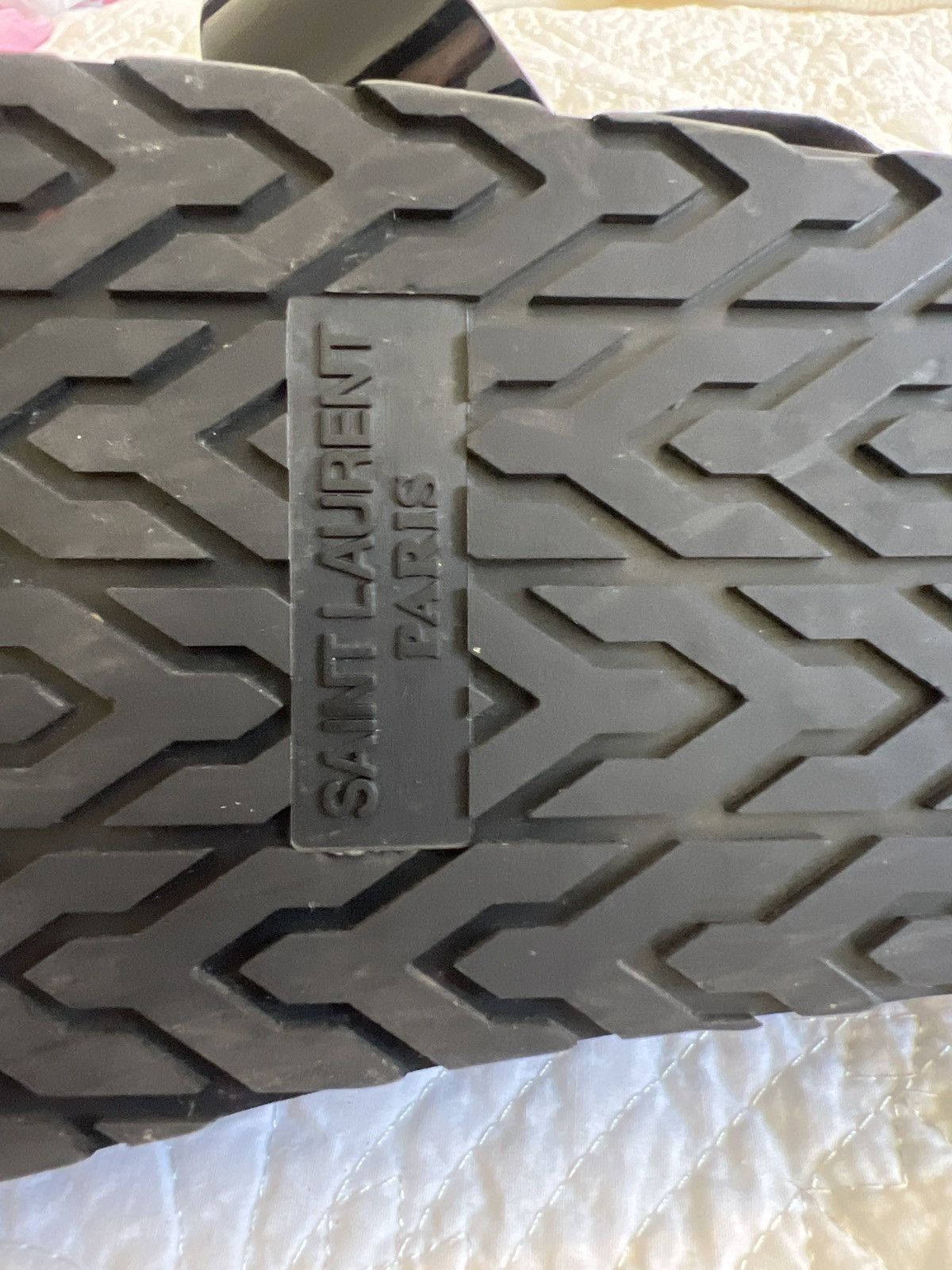 Saint Laurent Paris Saint Laurent Jimmy Patent Leather Sandals Size US 8 / IT 38 - 5 Thumbnail