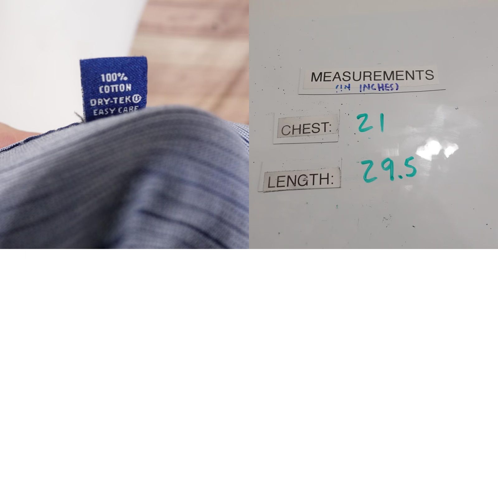 Kenneth Cole Kenneth Cole Reaction Dress Shirt Mens 15.5 32/33 Blue Striped Slim Fit Shirt Modern Dress Shirt Mens Blue Striped Slim Fit Size 42R - 8 Thumbnail