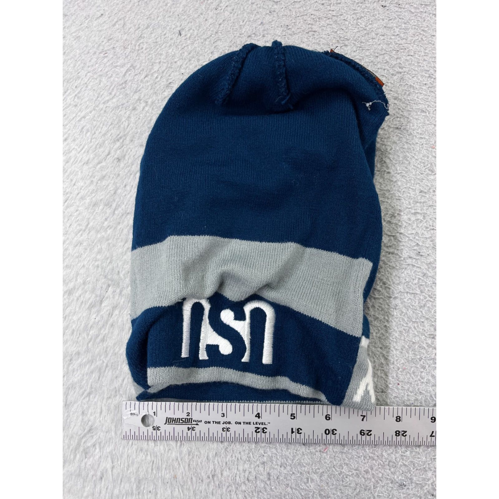 Vintage Utah State University Brigham City Beanie Toque Adult One Size Blue Knit Ski Hat Beanie Unbranded Unisex Adults School University 90s (if applicable) Size ONE SIZE - 4 Thumbnail