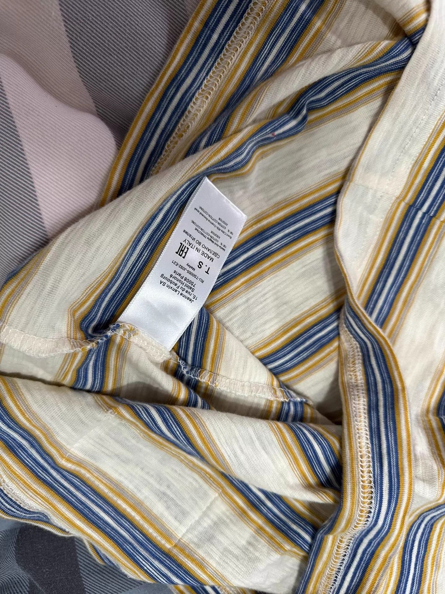 Lanvin Lanvin x Gallery Dept Striped Unisex Tee Size US S / EU 44-46 / 1 - 9 Thumbnail