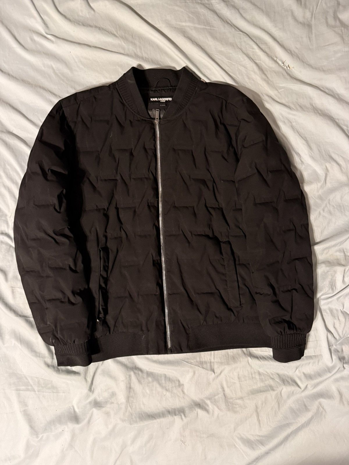 Karl Lagerfeld Bomber Jacket Size US XL / EU 56 / 4 - 1 Thumbnail