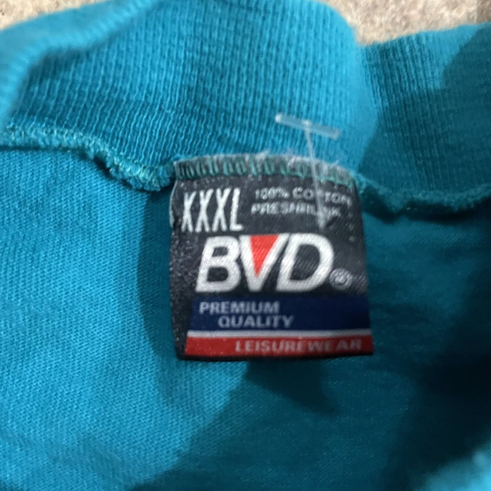 Vintage VINTAGE BVD Tee Floral Graphic Blue Stitch Mens 3XLT Big & Tall Size US XXL / EU 58 / 5 - 4 Thumbnail